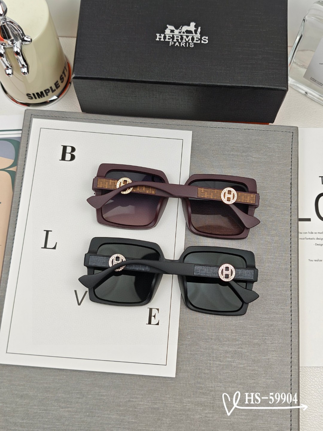    👓.【爱马仕-HERMES】
         🕶.【宝丽来树脂偏光镜片】
         ⭐️