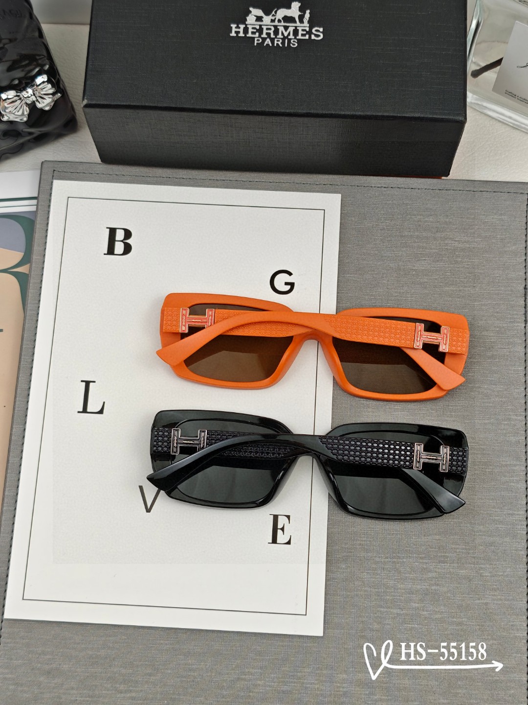   👓.【爱马仕-HERMES】
         🕶.【宝丽来树脂偏光镜片】
         ⭐️