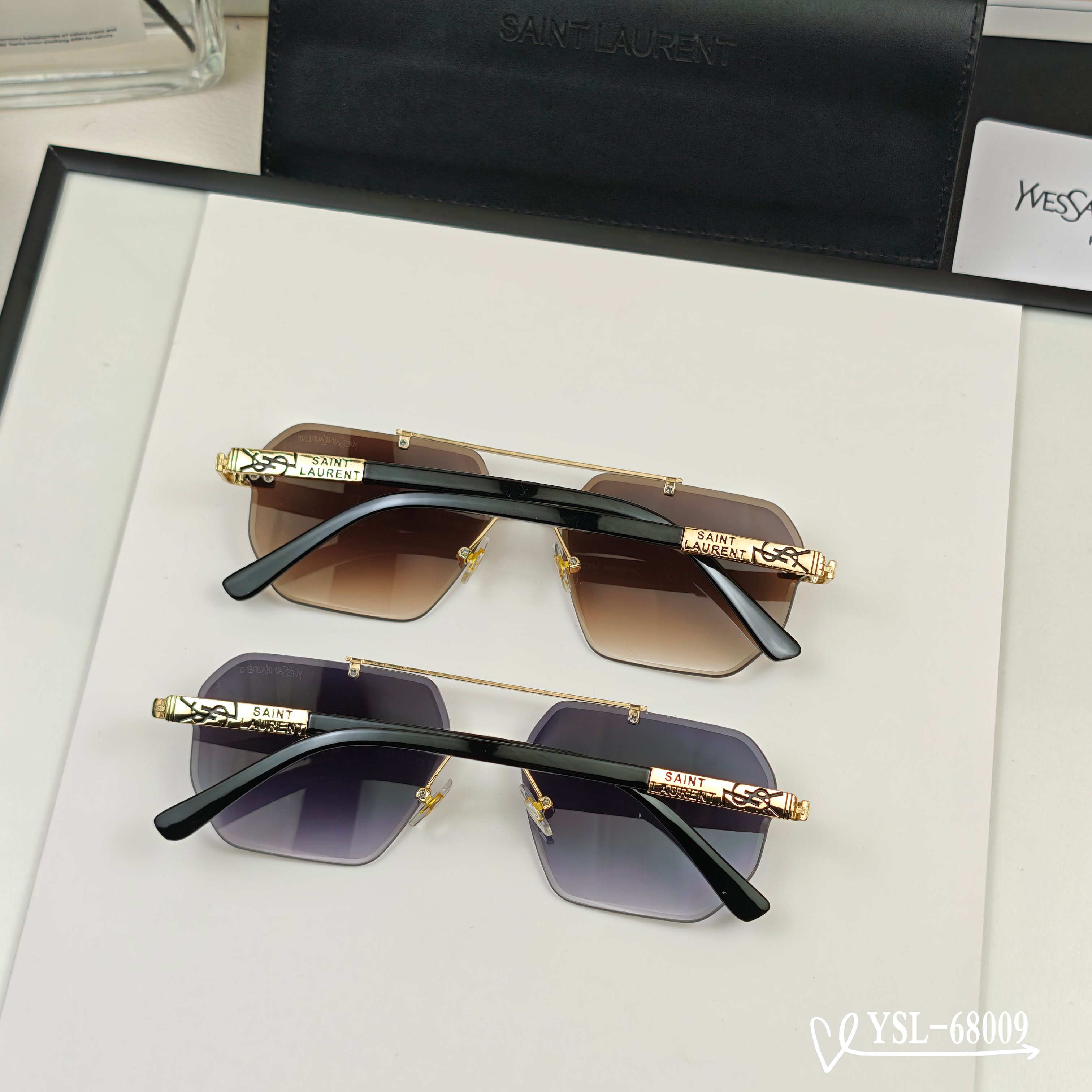 👓.【圣罗兰-ysl】 🕶.【宝丽来树脂高清镜片】 ⭐️ .【金属镜架-轻便佩戴舒适】 🌟 .【size