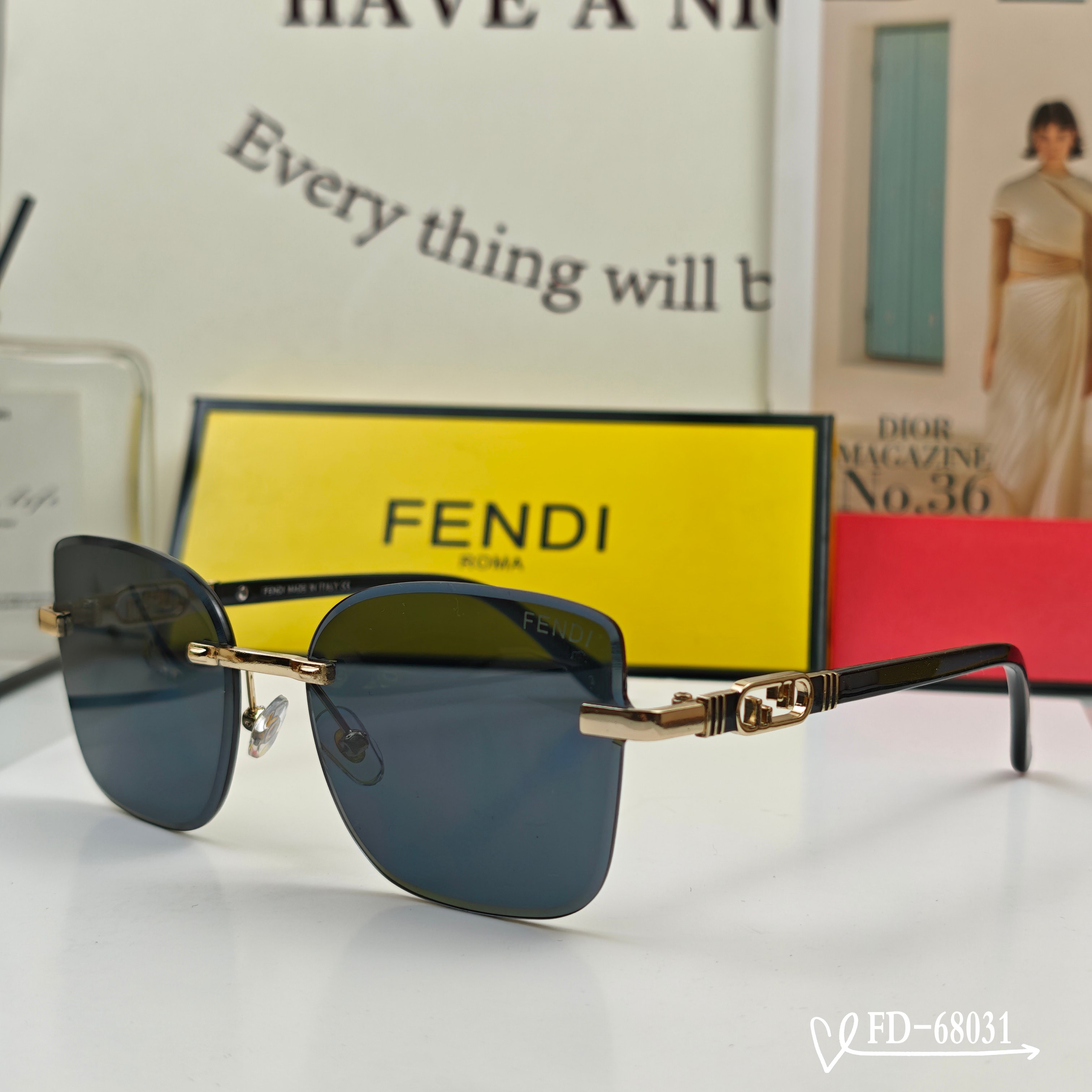 👓.【意大利芬迪-FENDI】 🕶.【宝丽来树脂偏光镜片】 ⭐️ .【金属镜架轻便佩戴舒适】 🌟 .【s