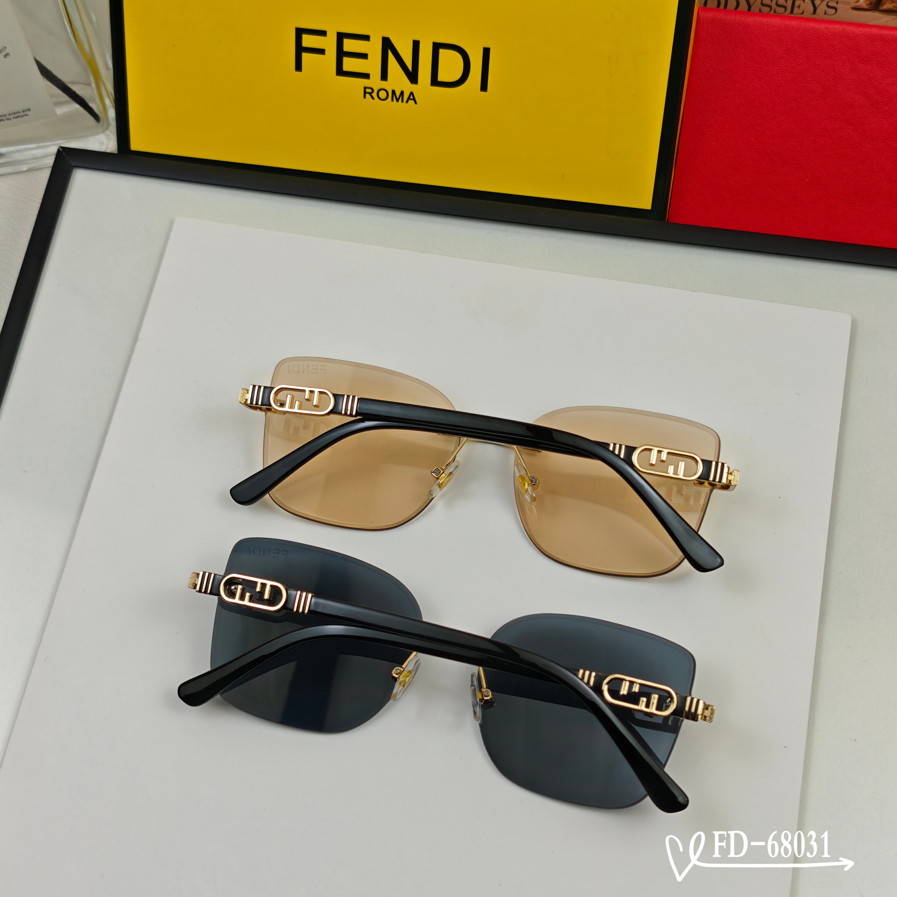 👓.【意大利芬迪-FENDI】 🕶.【宝丽来树脂偏光镜片】 ⭐️ .【金属镜架轻便佩戴舒适】 🌟 .【s