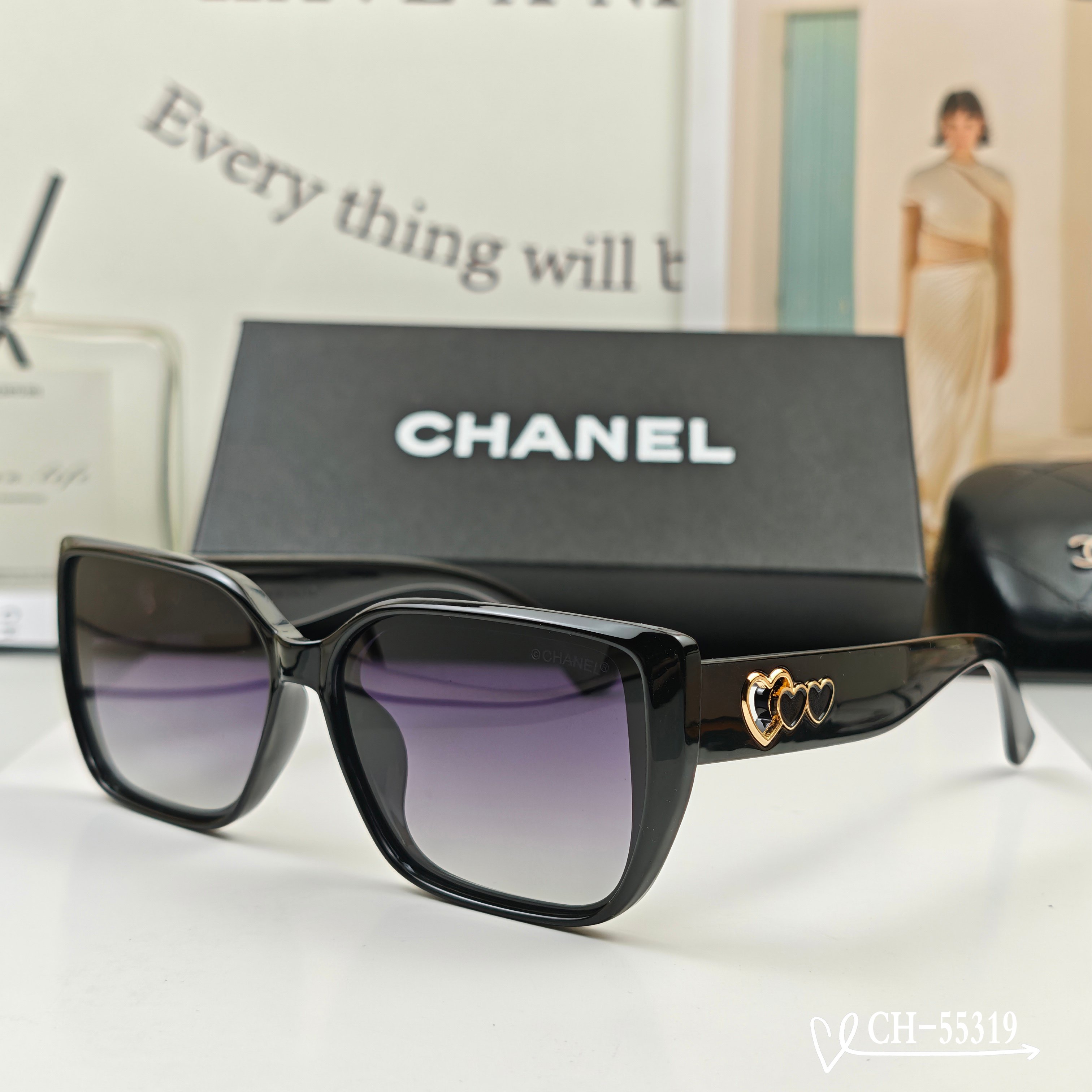 👓.【法国香奈儿-CHANEL】 🕶.【宝丽来树脂高清镜片】 ⭐️.【TR镜架-轻便佩戴舒适】 🌟.【s