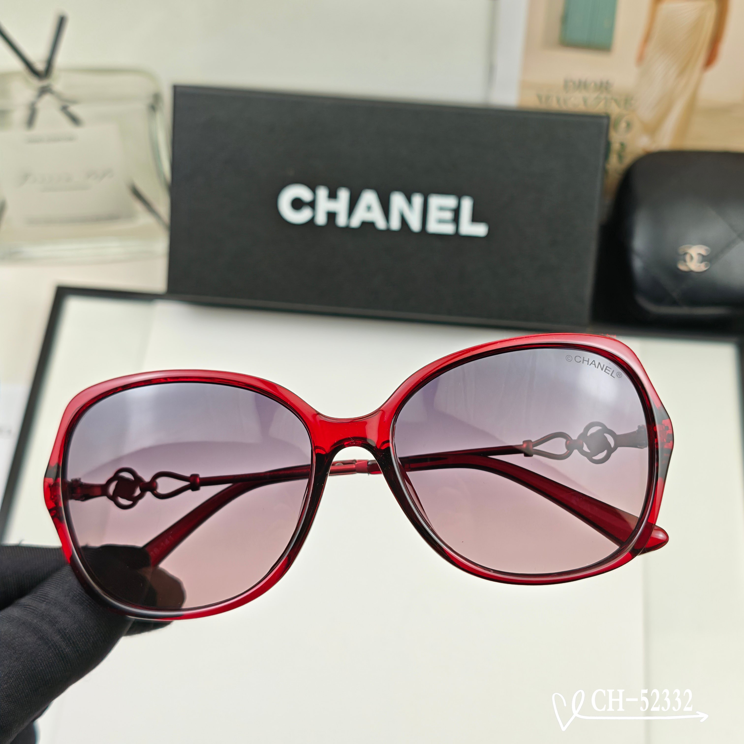 👓.【法国香奈儿-CHANEL】 🕶.【宝丽来树脂高清镜片】 ⭐️.【TR镜架-轻便佩戴舒适】 🌟.【s