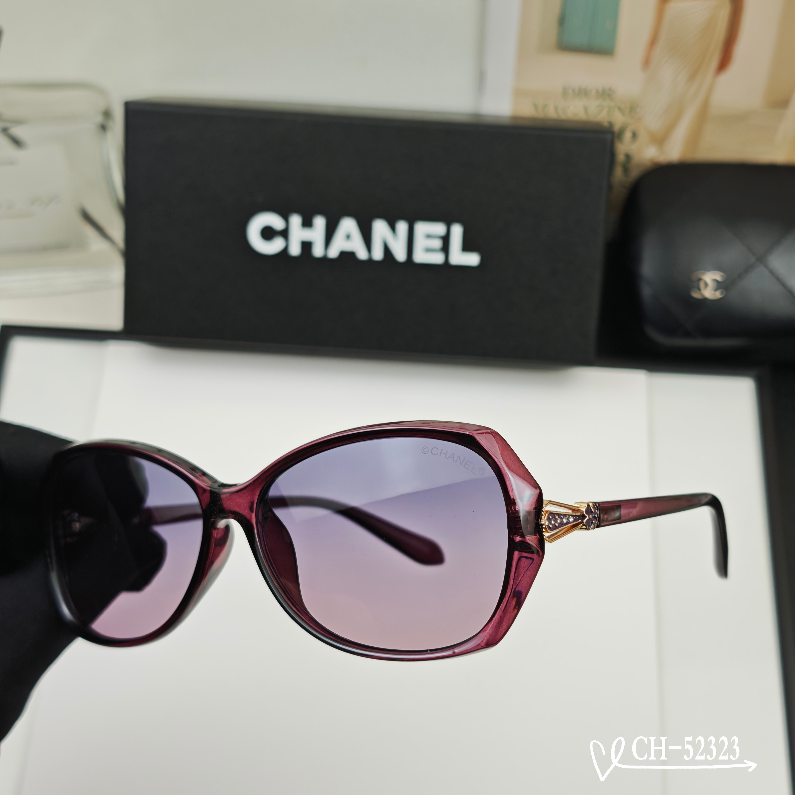 👓.【法国香奈儿-CHANEL】 🕶.【宝丽来树脂高清镜片】 ⭐️.【TR镜架-轻便佩戴舒适】 🌟.【s