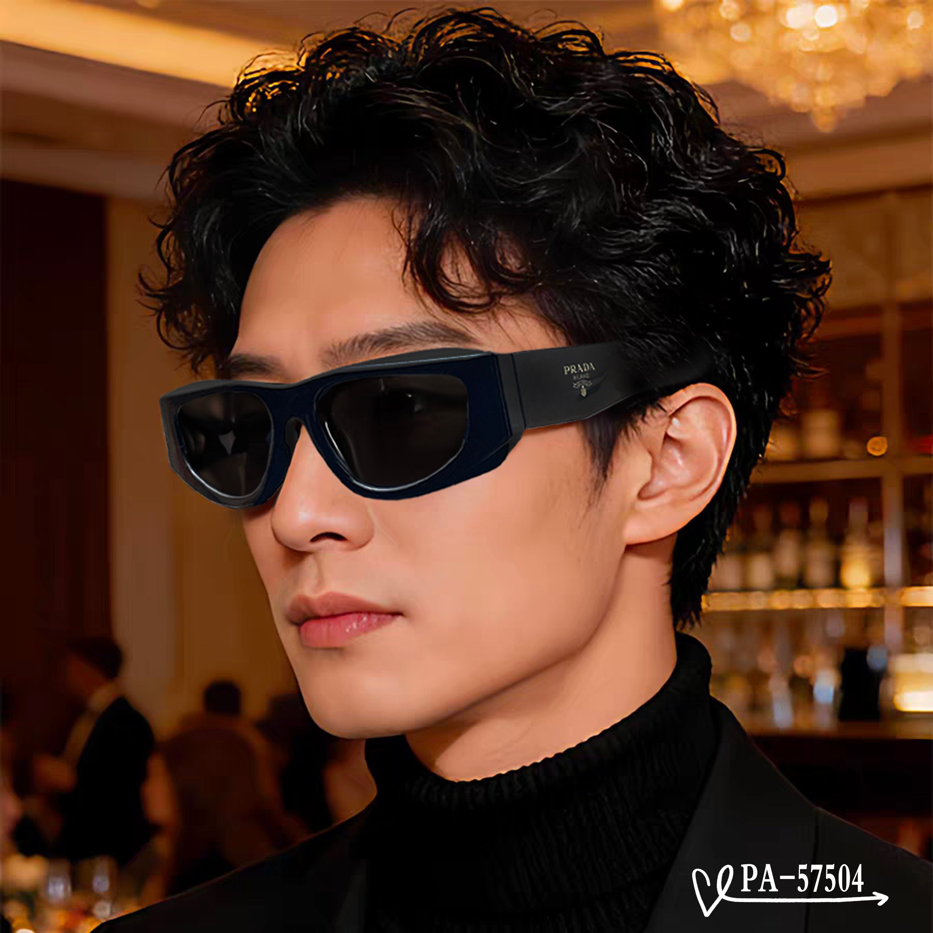 👓.【PRADA-普拉达】 🕶.【宝丽来树脂镜片】 ⭐️.【TR镜架轻便佩戴舒适】 🌟.【size：65