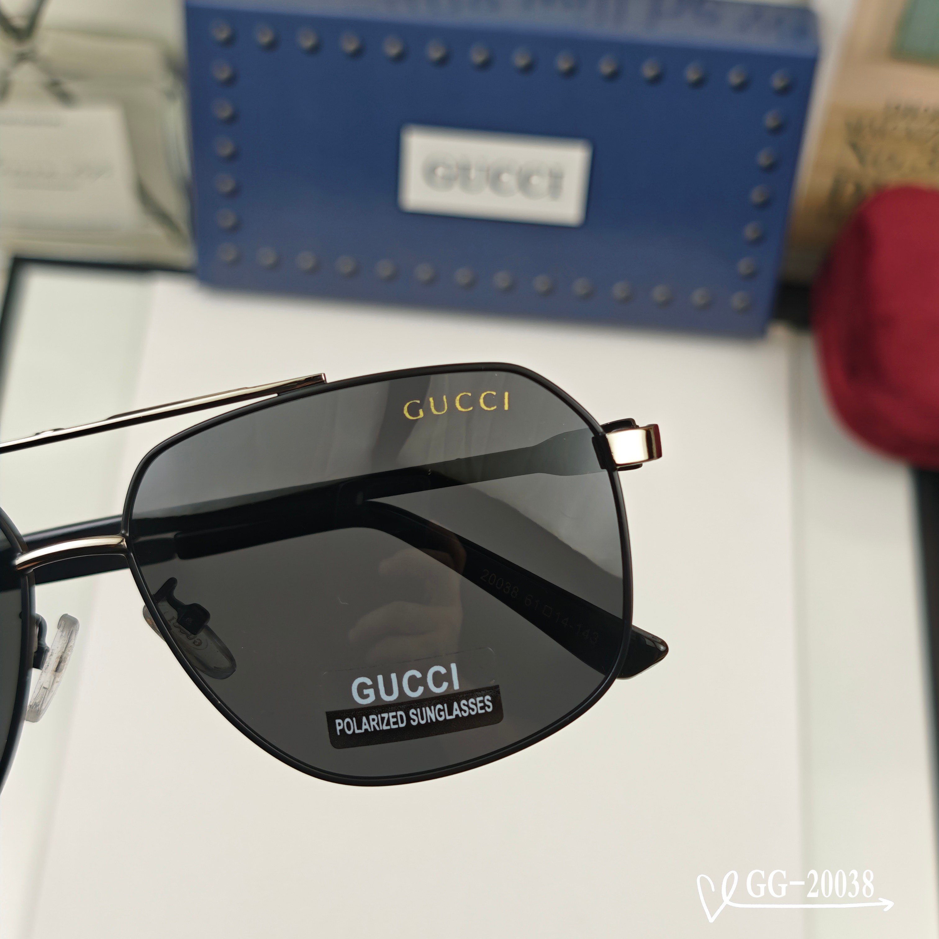 👓.【意大利古琦-GUCCI】 🕶.【宝丽来树脂偏光镜片】 ⭐️ .【精钢镜架-轻便佩戴舒适】 🌟 .【