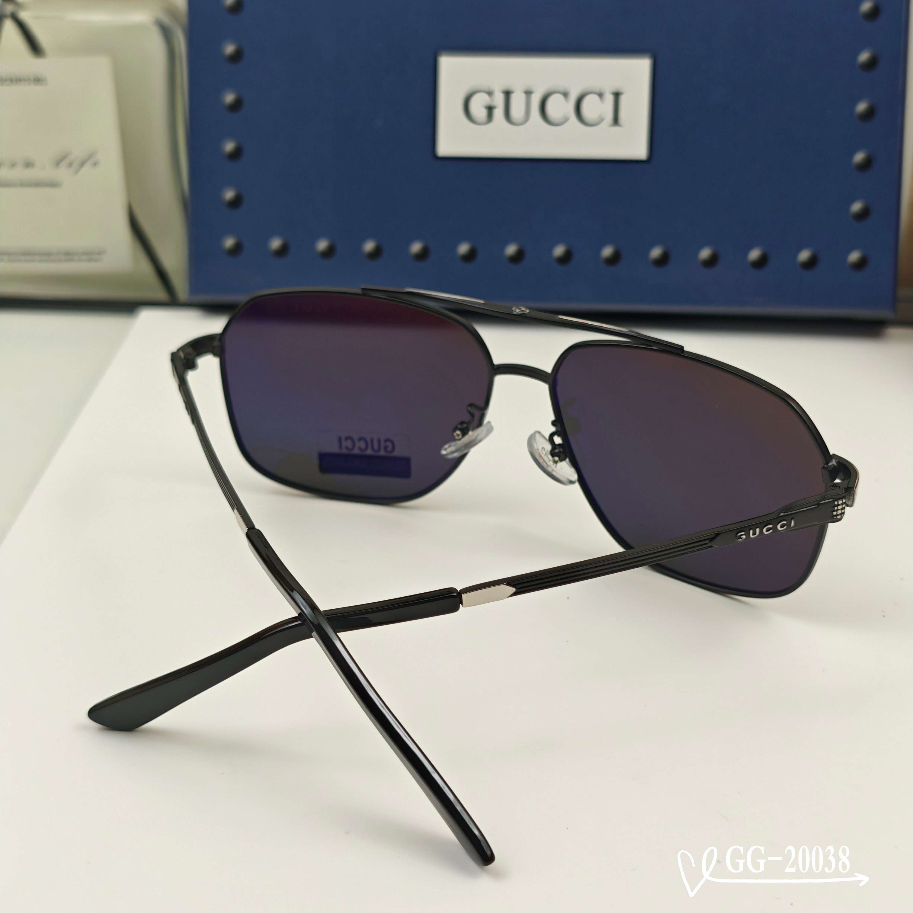 👓.【意大利古琦-GUCCI】 🕶.【宝丽来树脂偏光镜片】 ⭐️ .【精钢镜架-轻便佩戴舒适】 🌟 .【