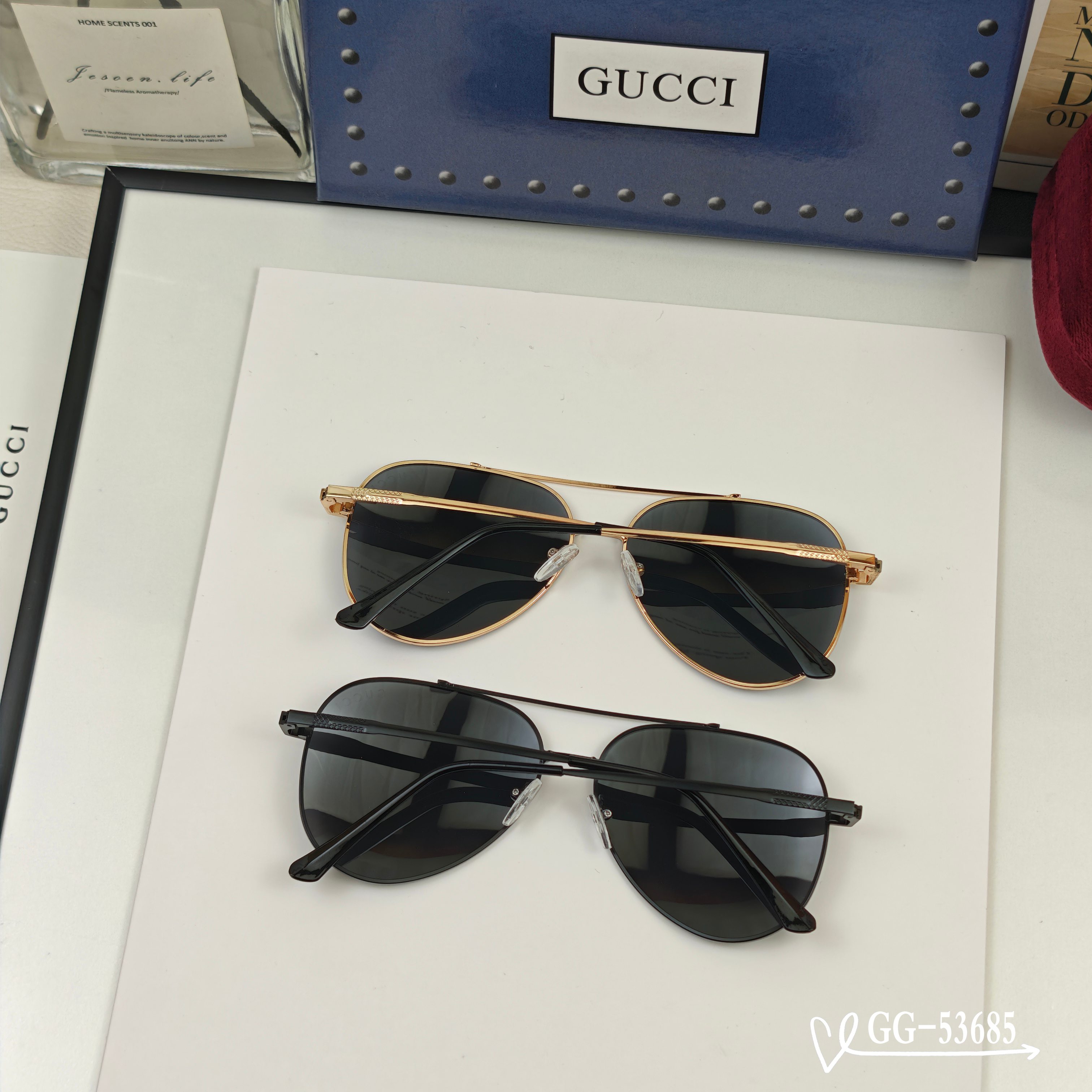👓.【意大利古琦-GUCCI】 🕶.【宝丽来树脂偏光镜片】 ⭐️ .【精钢镜架-轻便佩戴舒适】 🌟 .【