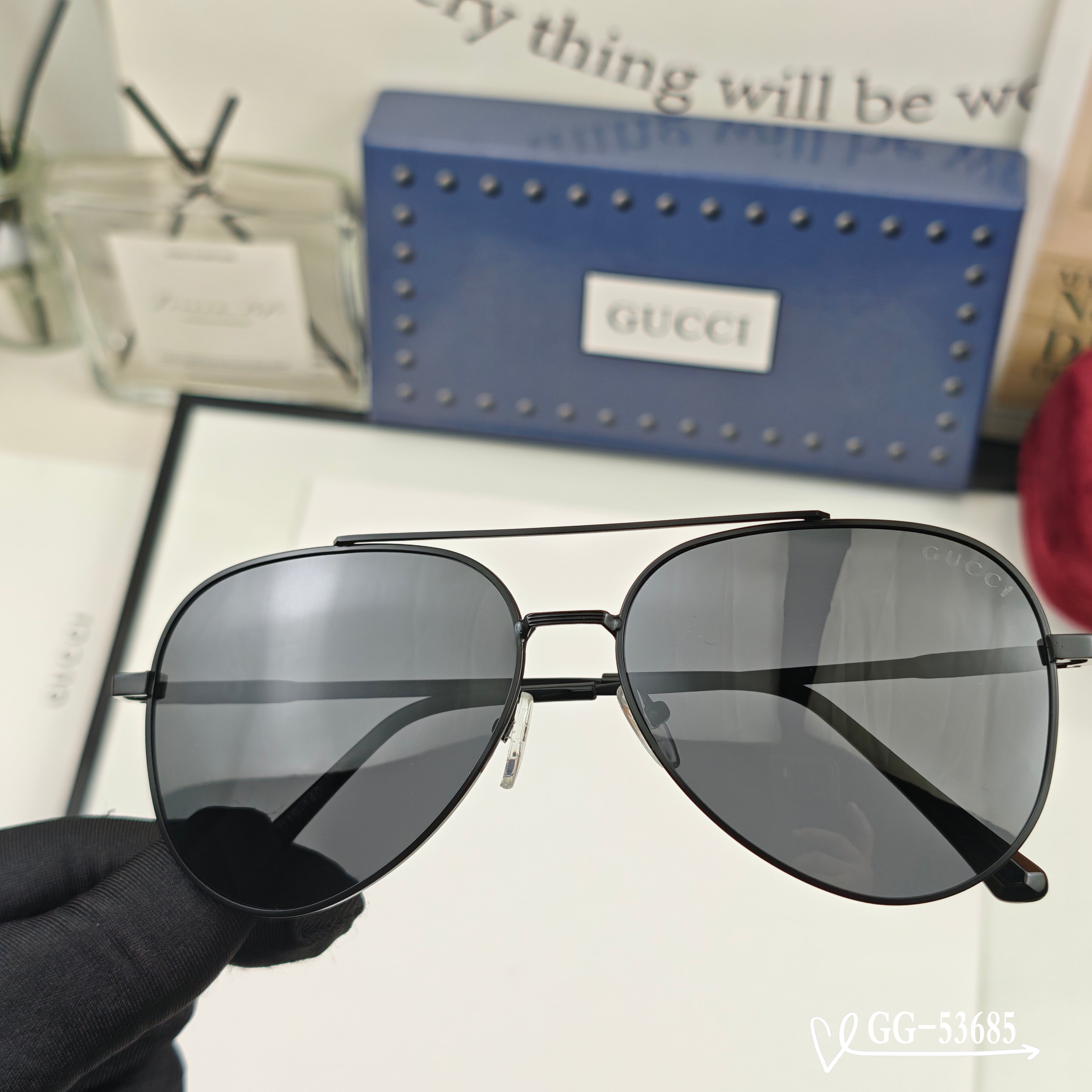 👓.【意大利古琦-GUCCI】 🕶.【宝丽来树脂偏光镜片】 ⭐️ .【精钢镜架-轻便佩戴舒适】 🌟 .【