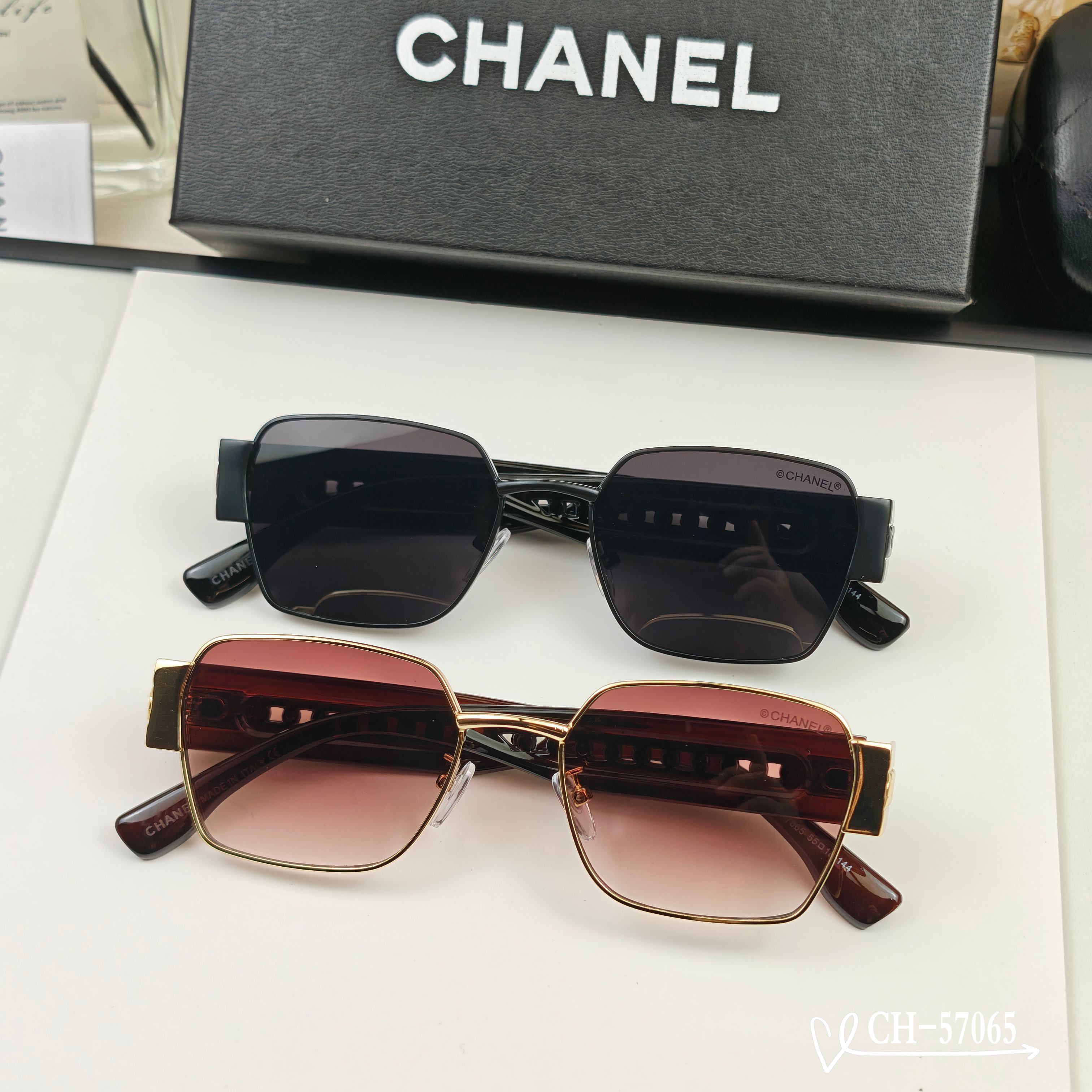 👓.【法国香奈儿-CHANEL】 🕶.【宝丽来树脂高清镜片】 ⭐️.【金属镜架-轻便佩戴舒适】 🌟.【s