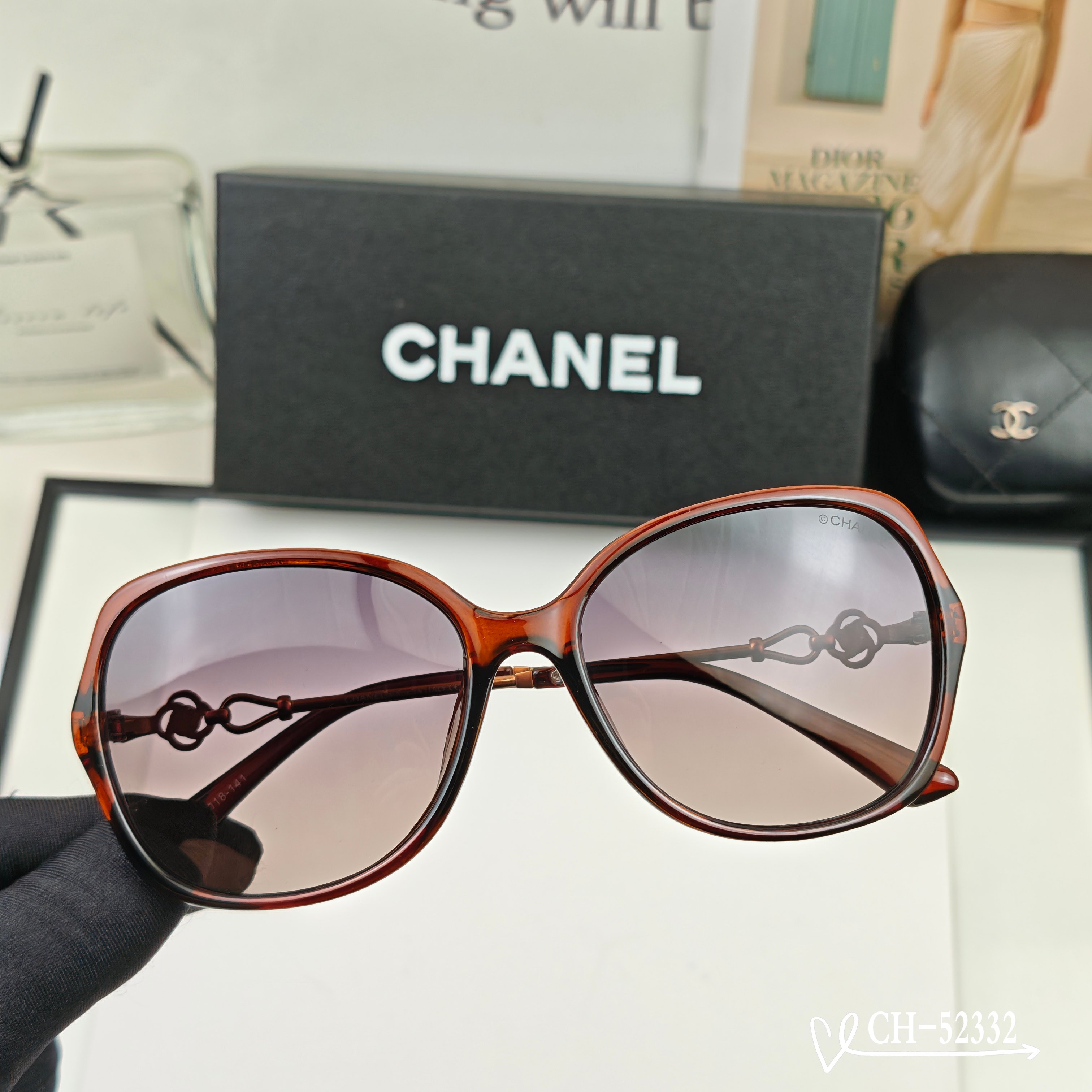 👓.【法国香奈儿-CHANEL】         🕶.【宝丽来树脂偏光镜片】         ⭐️.【P
