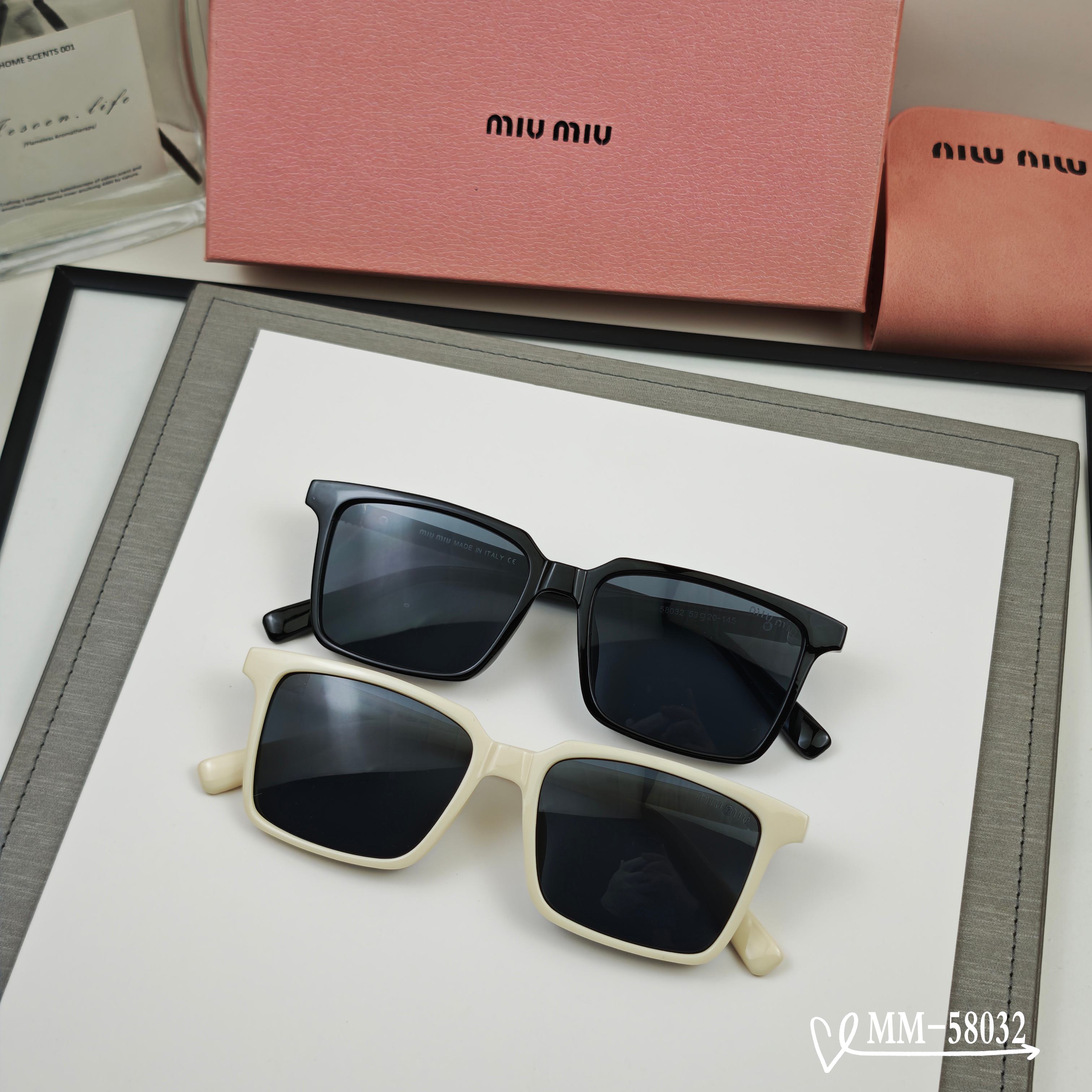 👓.【意大利谬谬-miumiu】 🕶.【宝丽来树脂偏光镜片】 ⭐️.【TR90镜架轻便佩戴舒适】 🌟.【