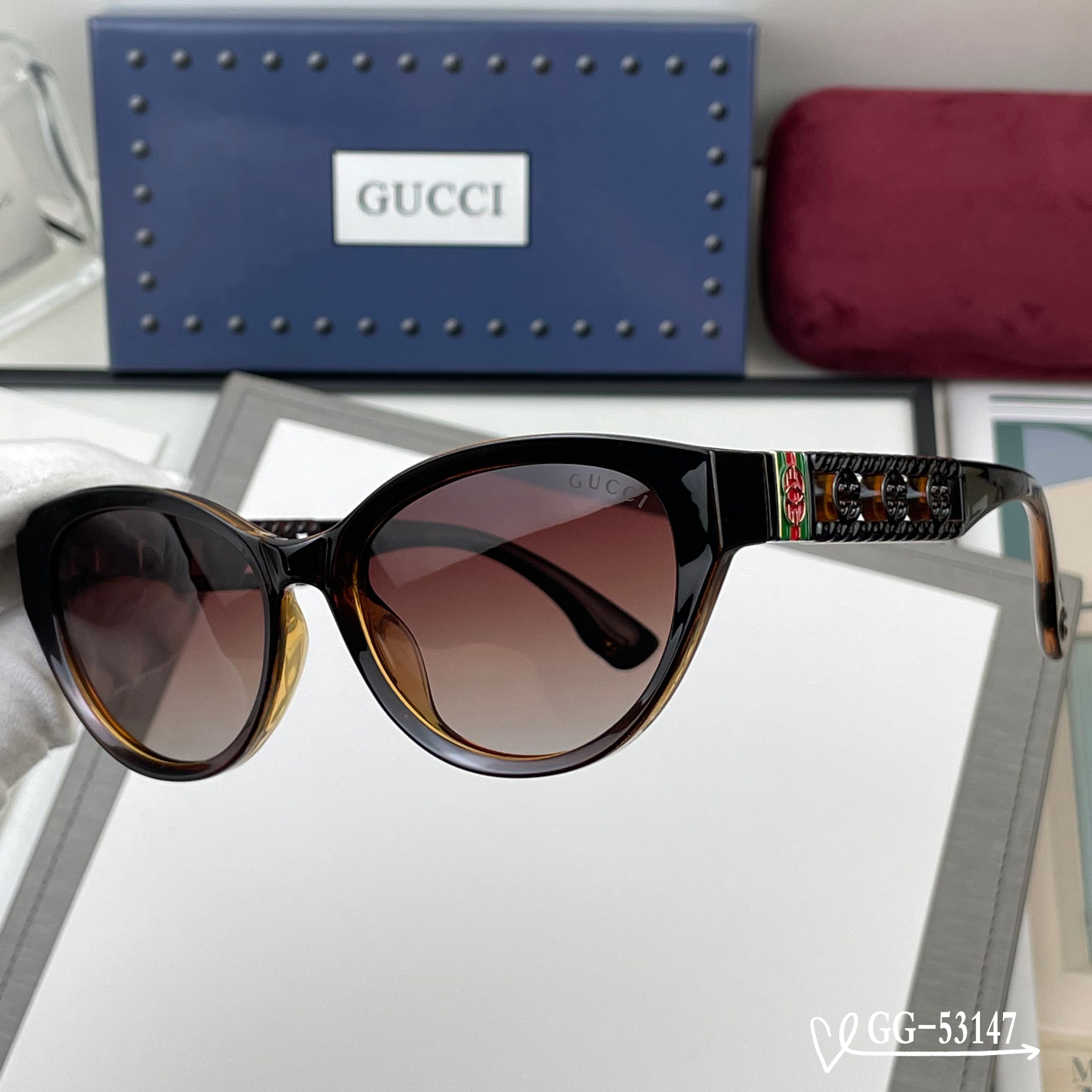 👓.【意大利古奇-GUCCI】 🕶.【宝丽来树脂高清镜片】 ⭐️.【TR镜架-轻便佩戴舒适】 🌟.【si