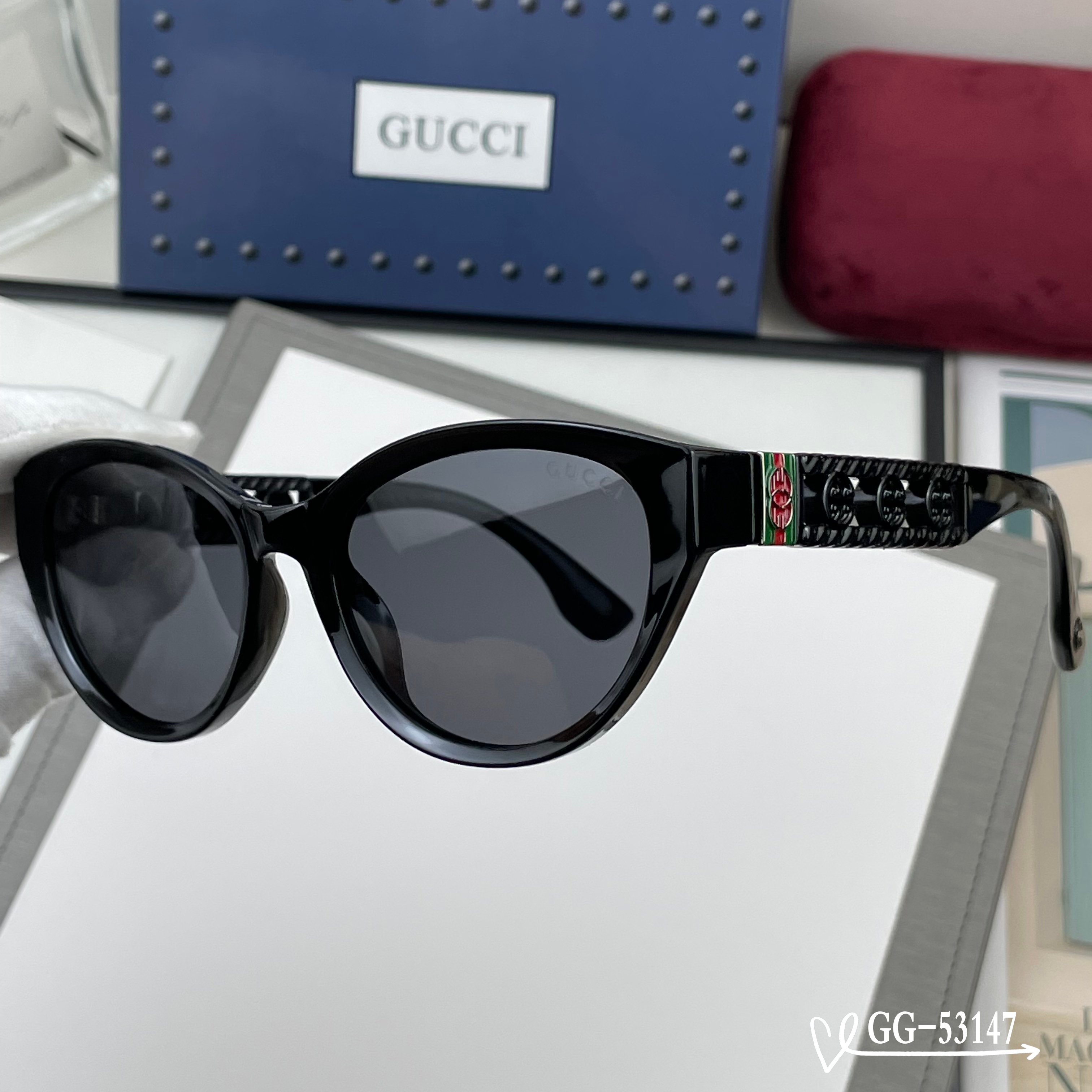 👓.【意大利古奇-GUCCI】 🕶.【宝丽来树脂高清镜片】 ⭐️.【TR镜架-轻便佩戴舒适】 🌟.【si