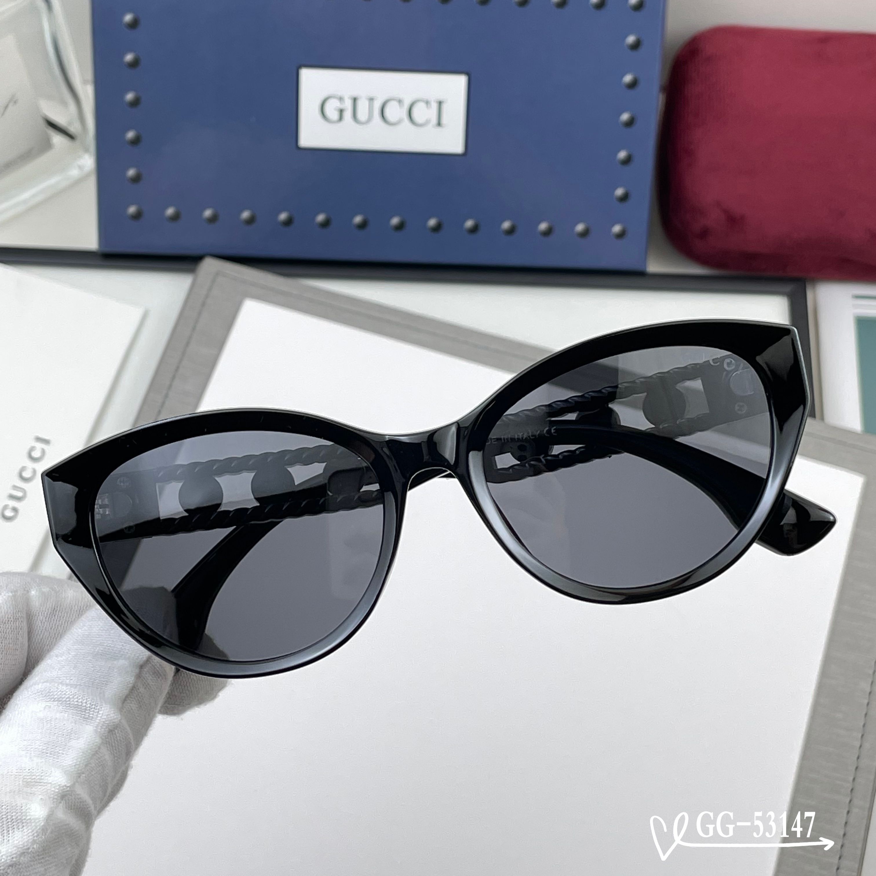 👓.【意大利古奇-GUCCI】 🕶.【宝丽来树脂高清镜片】 ⭐️.【TR镜架-轻便佩戴舒适】 🌟.【si