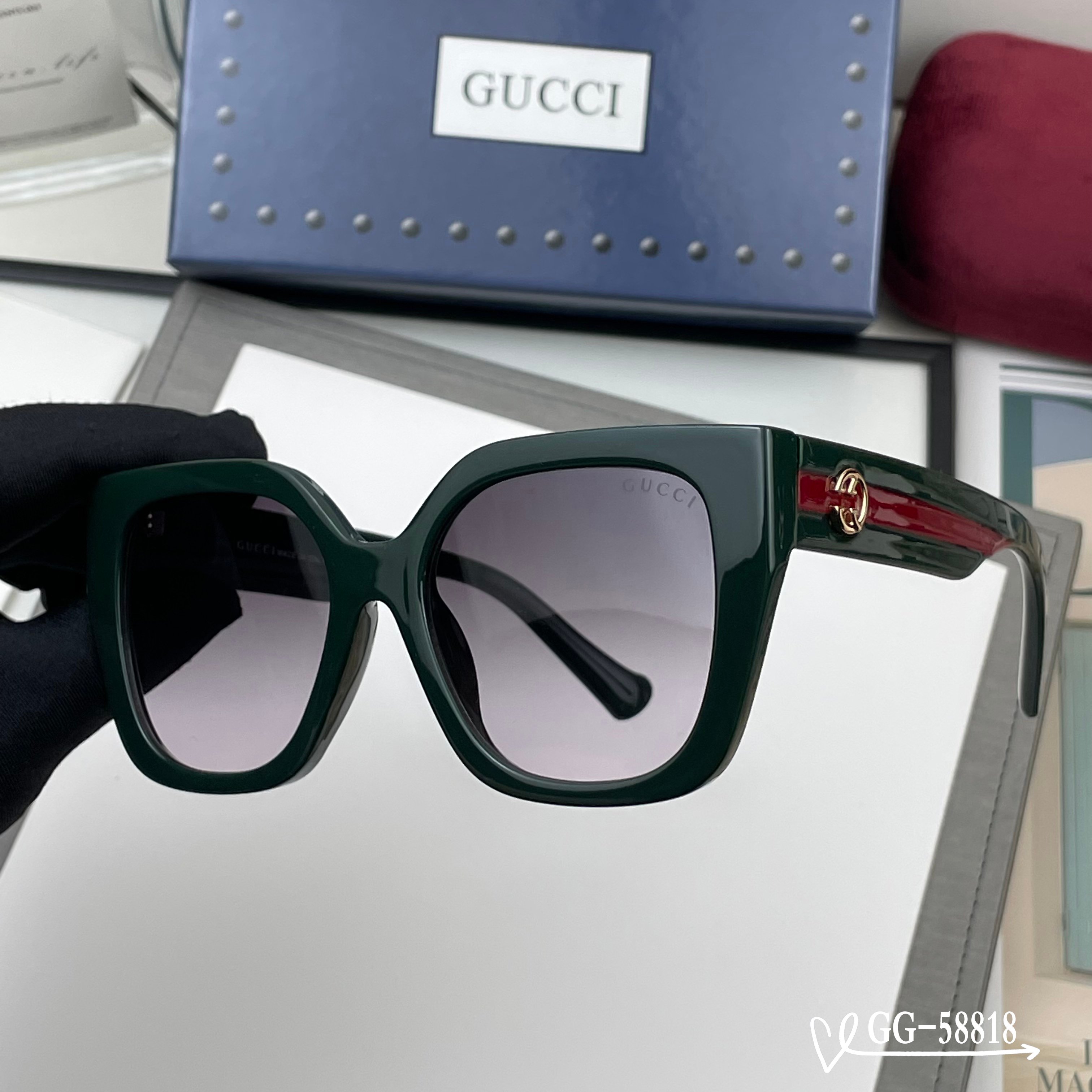 👓.【意大利古奇-GUCCI】 🕶.【宝丽来树脂高清镜片】 ⭐️.【TR镜架-轻便佩戴舒适】 🌟.【si