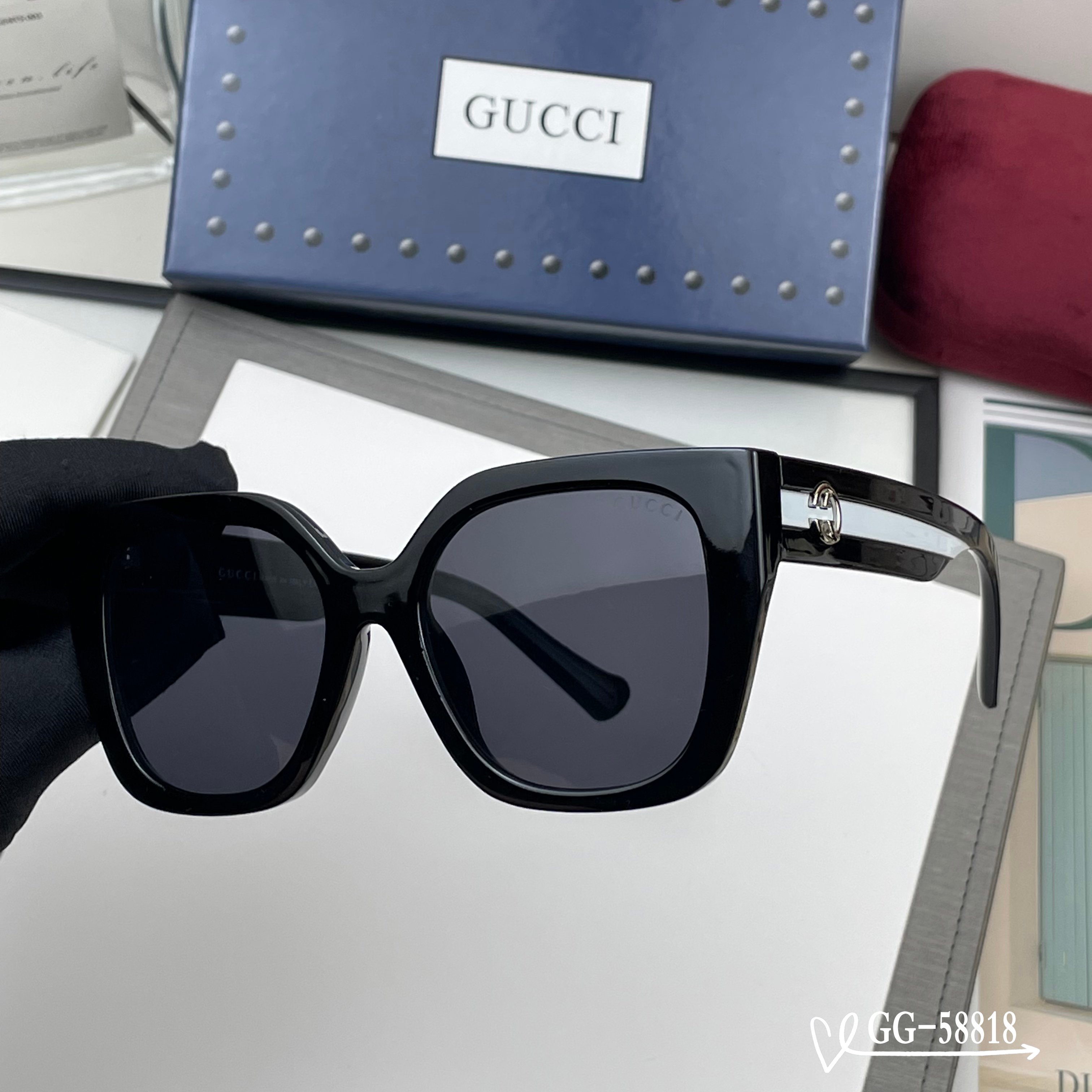👓.【意大利古奇-GUCCI】 🕶.【宝丽来树脂高清镜片】 ⭐️.【TR镜架-轻便佩戴舒适】 🌟.【si