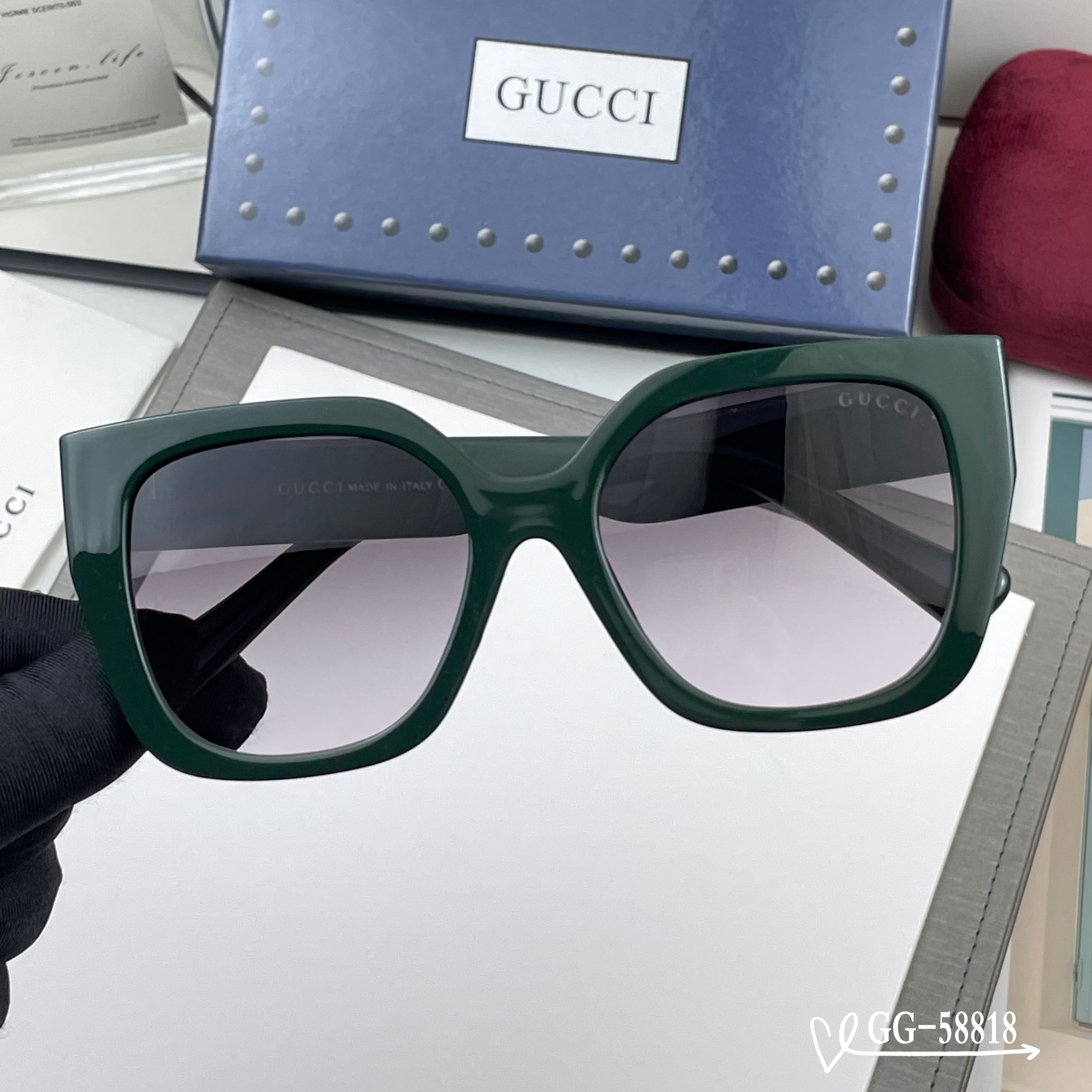 👓.【意大利古奇-GUCCI】 🕶.【宝丽来树脂高清镜片】 ⭐️.【TR镜架-轻便佩戴舒适】 🌟.【si