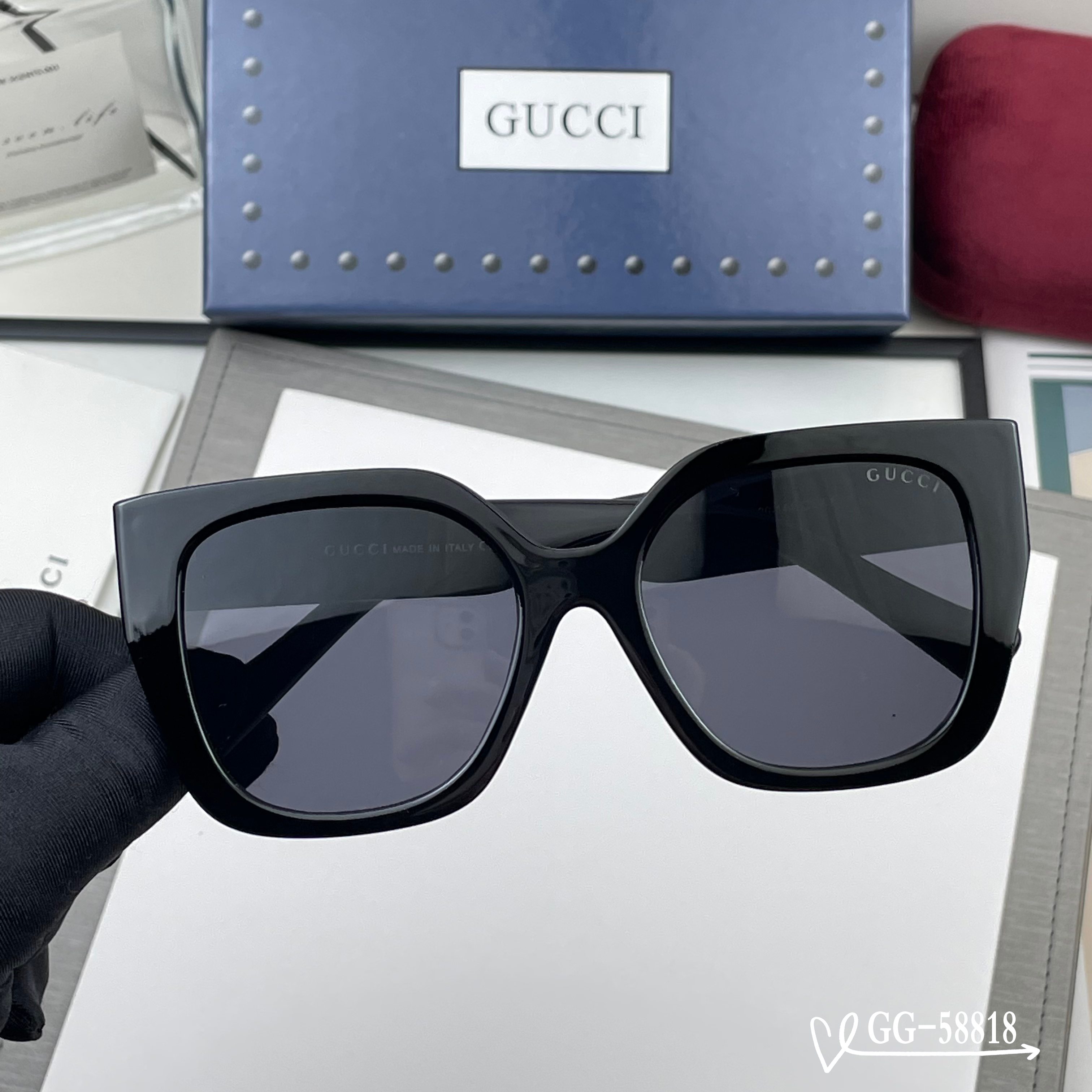 👓.【意大利古奇-GUCCI】 🕶.【宝丽来树脂高清镜片】 ⭐️.【TR镜架-轻便佩戴舒适】 🌟.【si