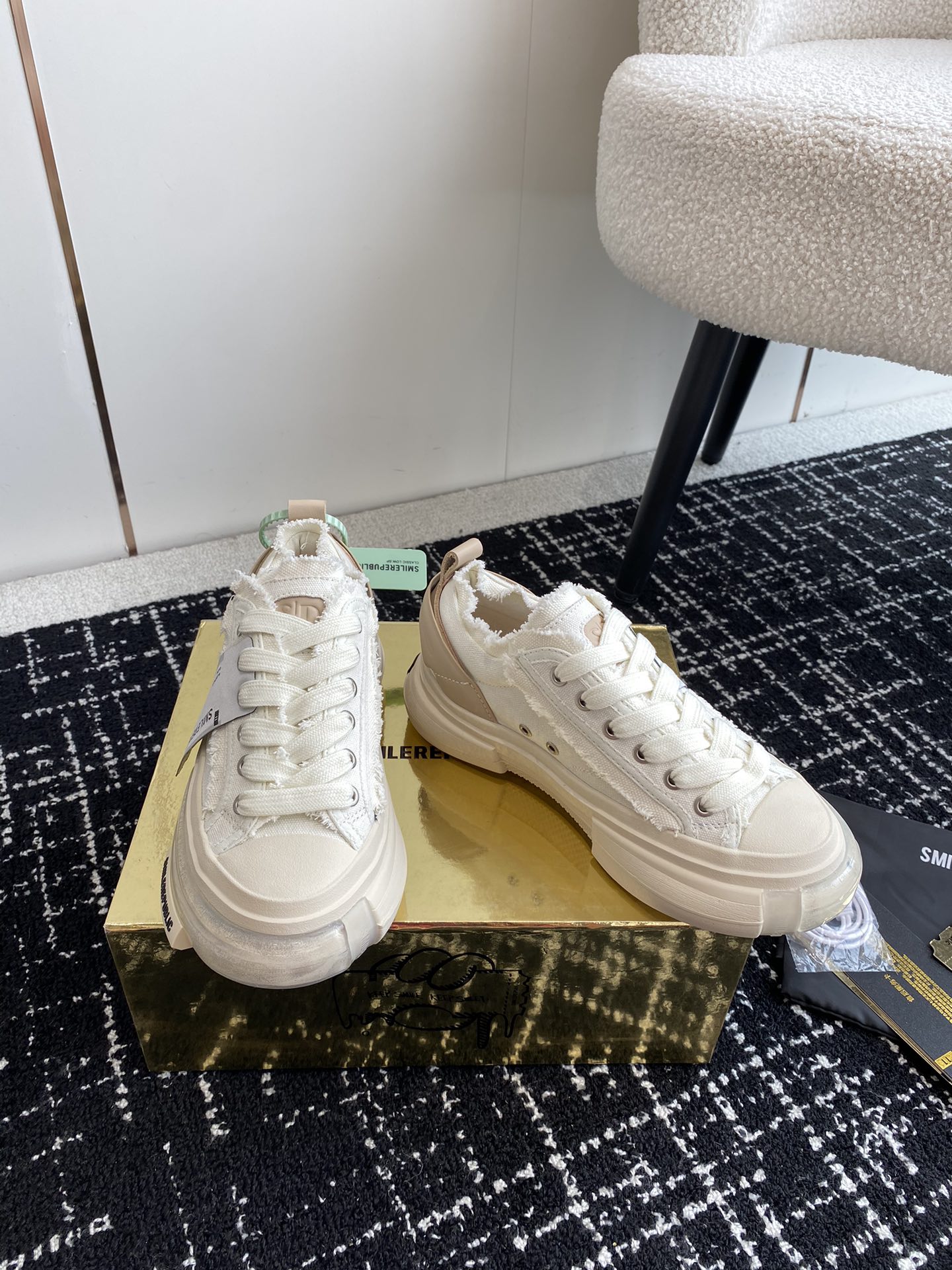 Fashion Sneakers: SMILEREPUBLIC Seon Jian, SR Galaxy 70s Style with Thick Base - 图片 3