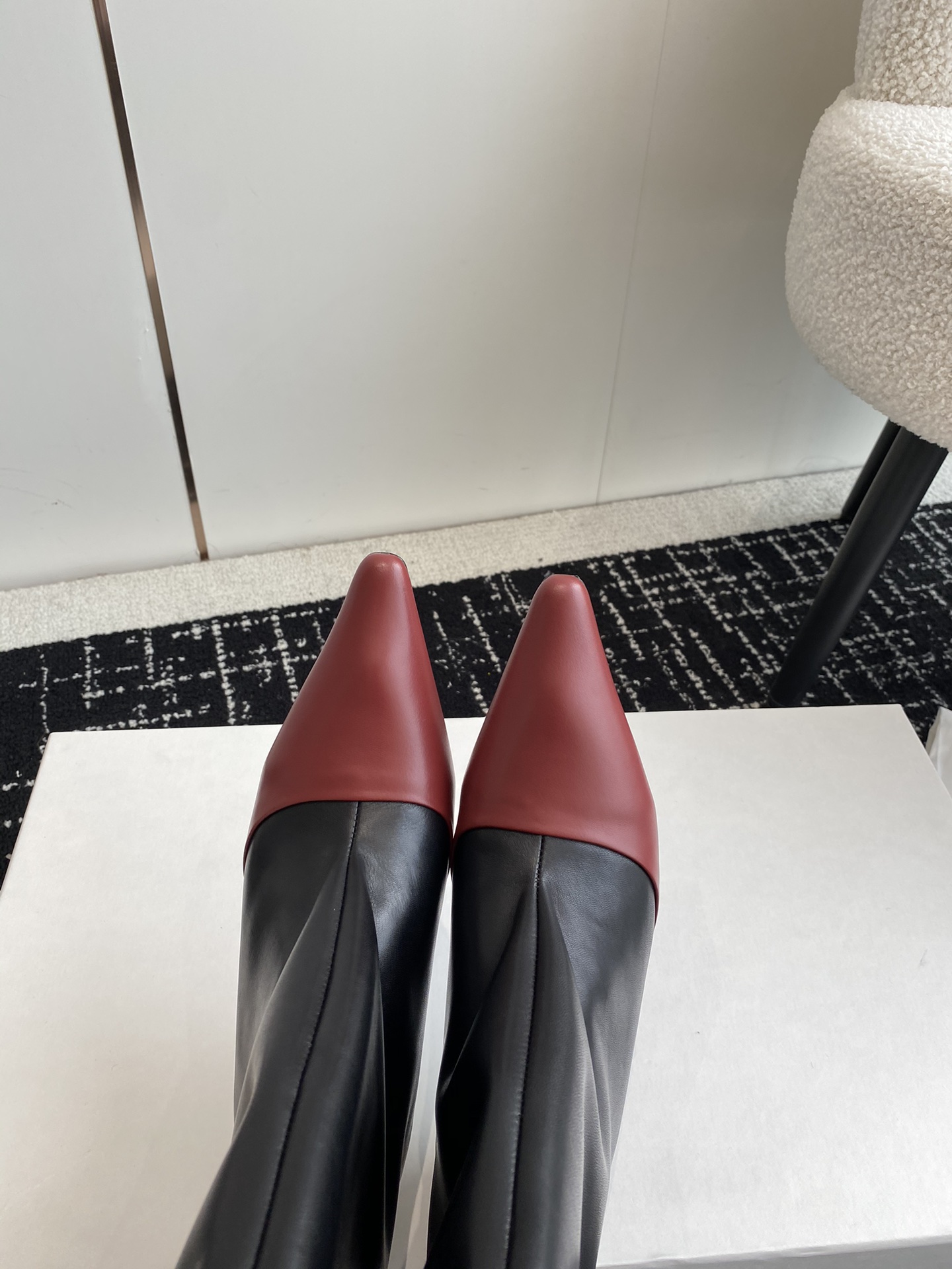 Fashionable ImmI 2023: Glamorous Cat & Pointy Boots Collection, 1:1 Prototype, Italian Platinum Bottom - 图片 6