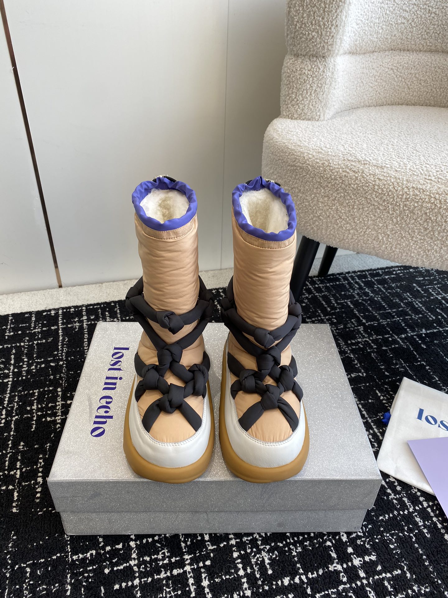 Unique Snow Boots Series by Substitute: Stylish Design from Small Designers with Custom Leather and Wool.