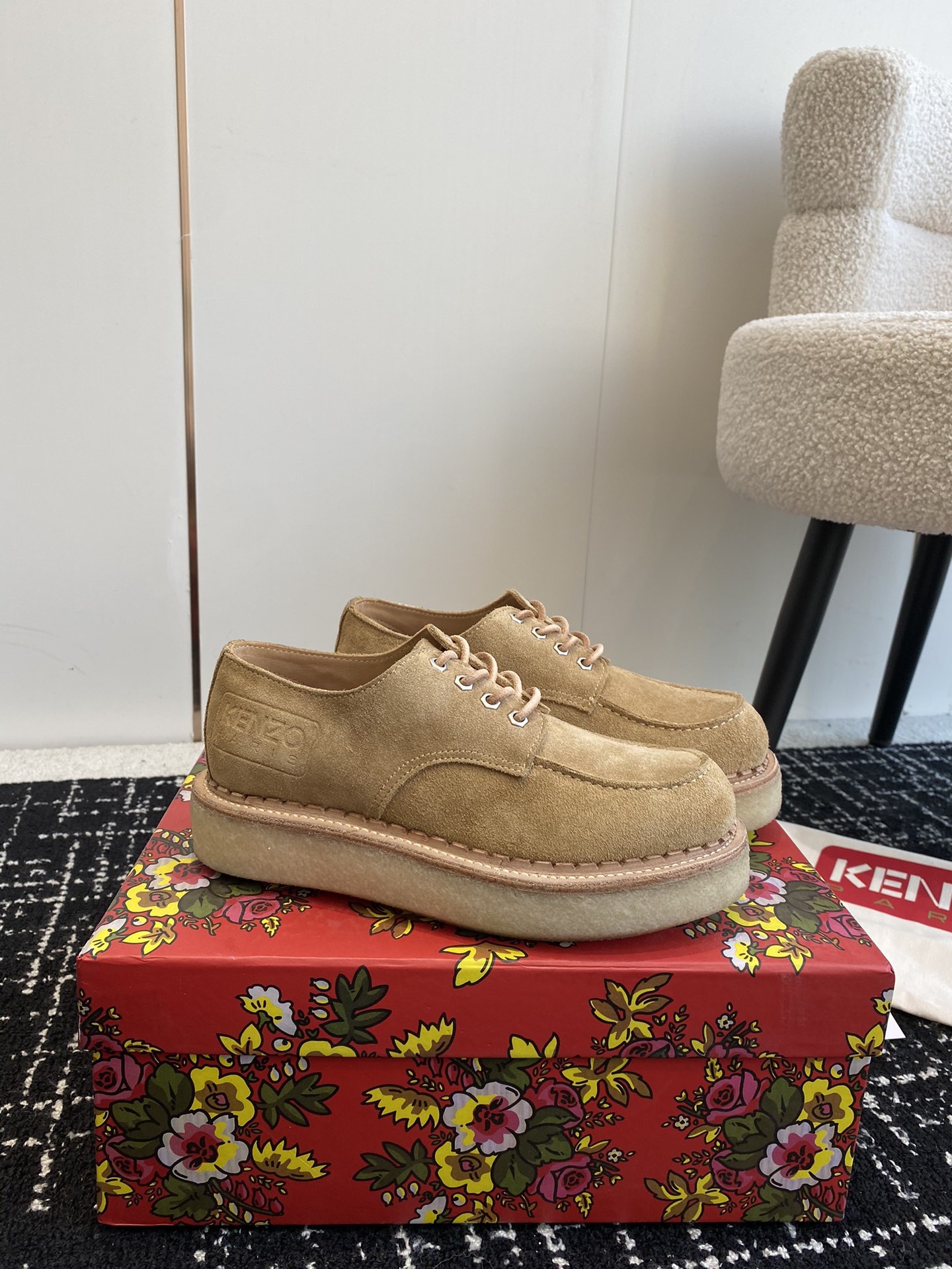 KENZO Kangaroo Shoes: Stylish Comfort with Thick Bottoms for Men and Women - 图片 2
