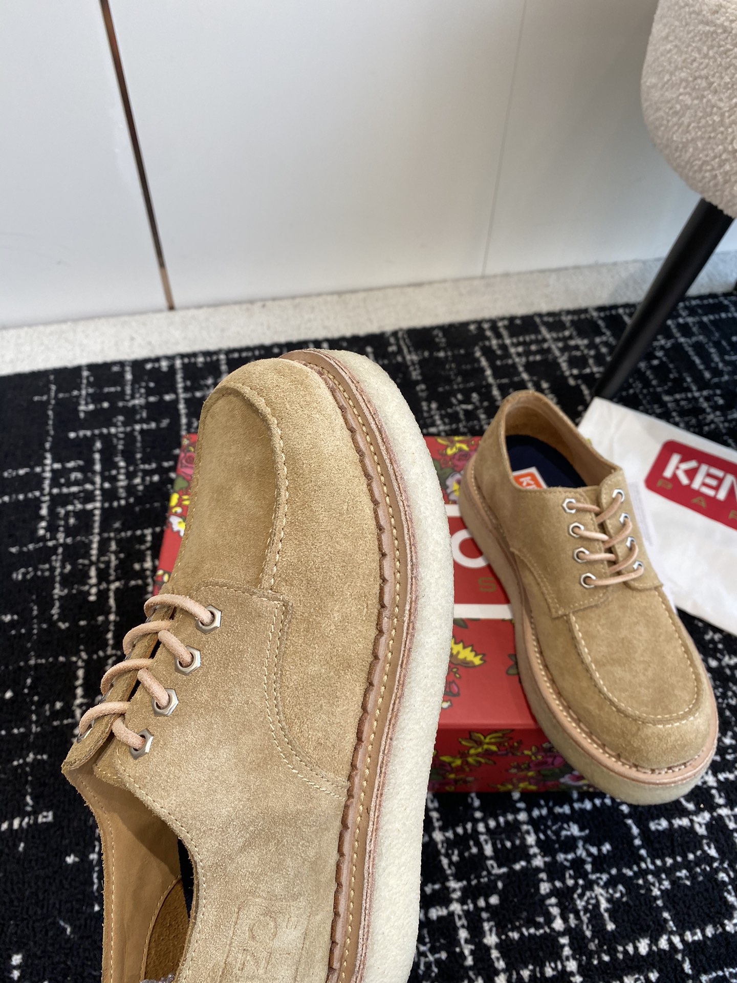 KENZO Kangaroo Shoes: Stylish Comfort with Thick Bottoms for Men and Women - 图片 5