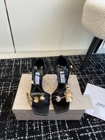 Jimmy Choo Best
 Shoes High Heel Pumps Sandals Gold Genuine Leather Sheepskin Silk Spring/Summer Collection