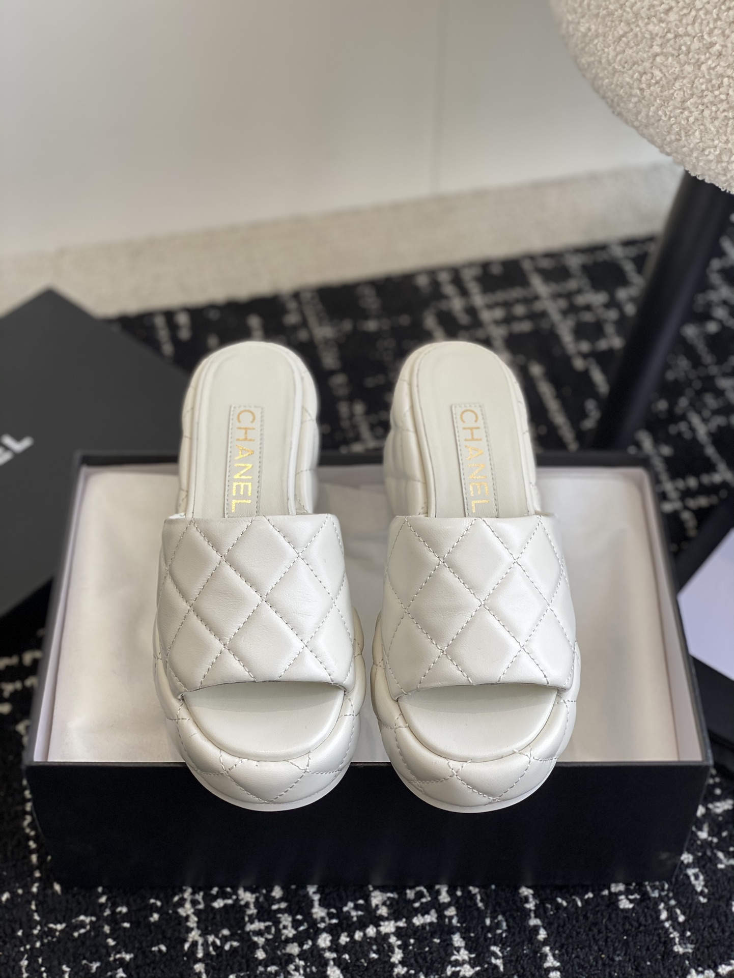 Chanel Shoes Slippers Knockoff Highest Quality
 Lambskin Sheepskin