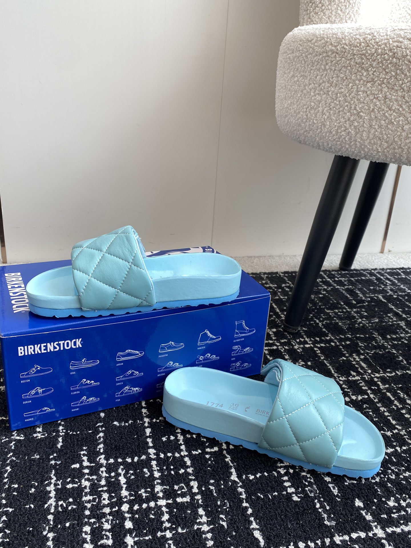 BIRKENSTOCK24ss电绣拖鞋产品全面升级底床更舒服垫脚皮全部机器压贴上去的细节效果做到更好对标