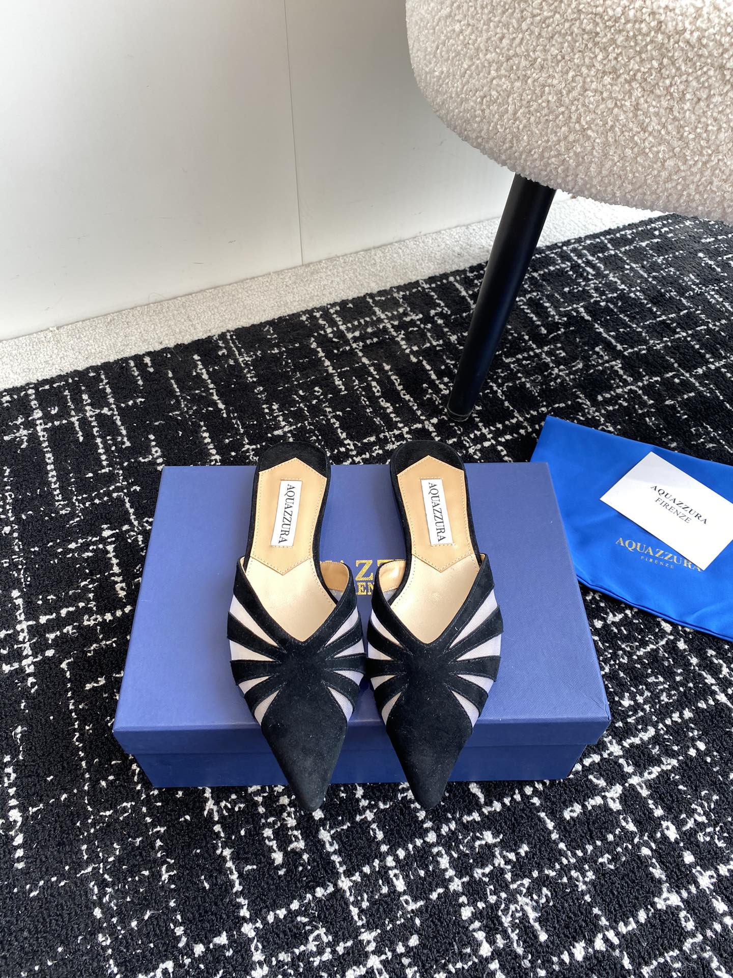 Aquazzura24ss惊艳火爆款菠萝王室贵族的钟爱雍容华贵气质高雅到手如图柜级品质进口麂皮璀璨别致水