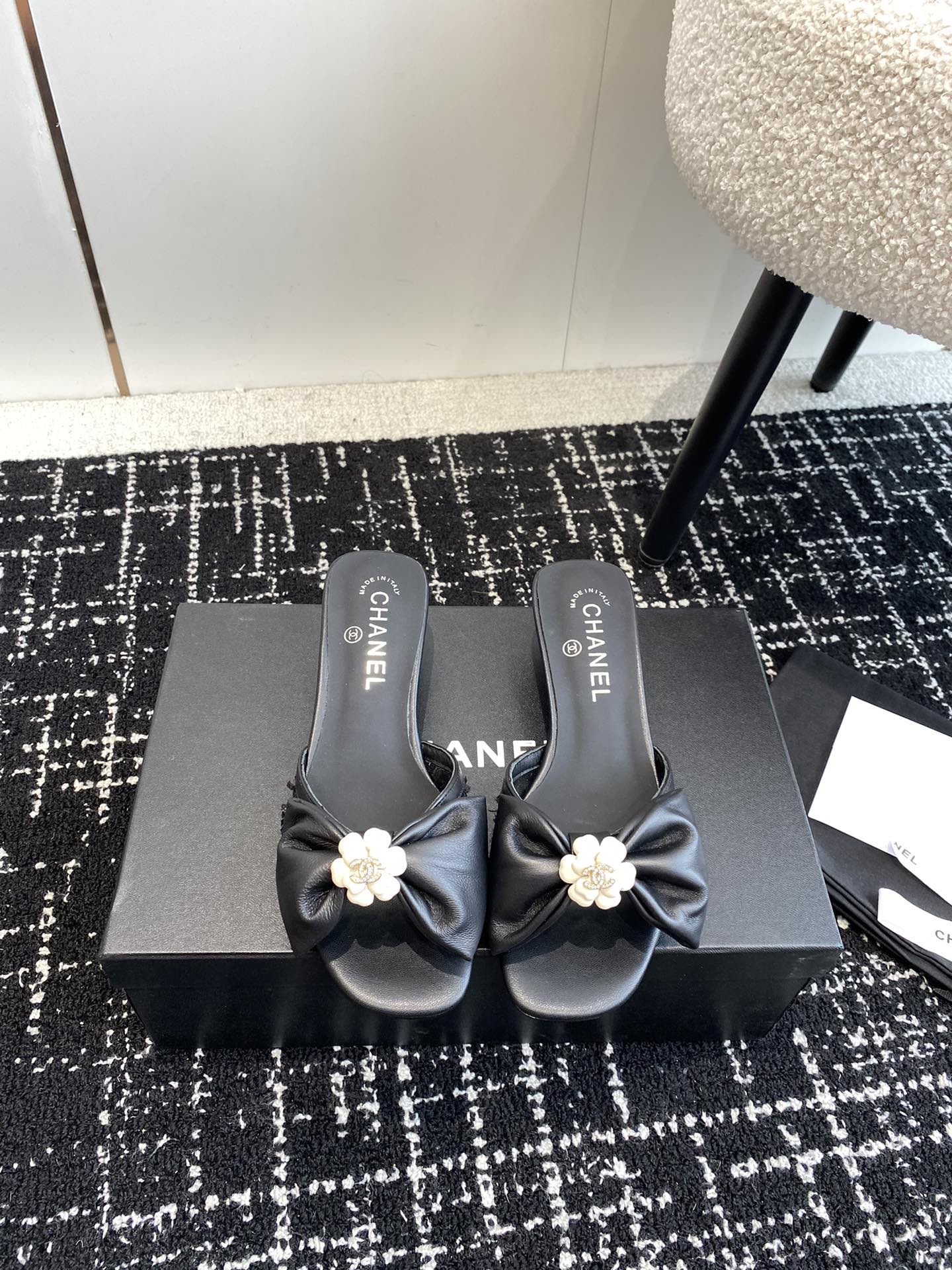 Chanel Shoes Sandals Slippers Genuine Leather Sheepskin Summer Collection