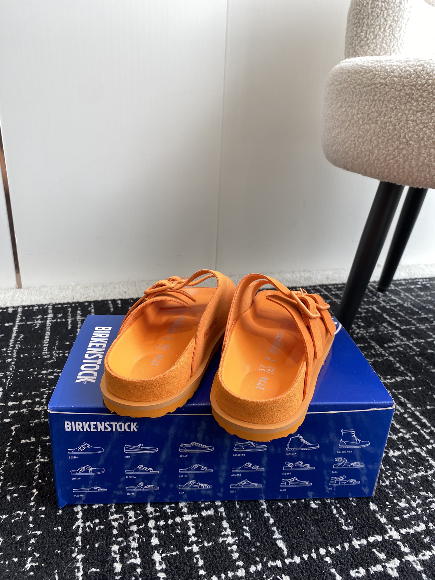 情侣款Birkenstock24ss新款1774系列半拖这两个品牌刚出联名我就心动了代购找很久才买到货真