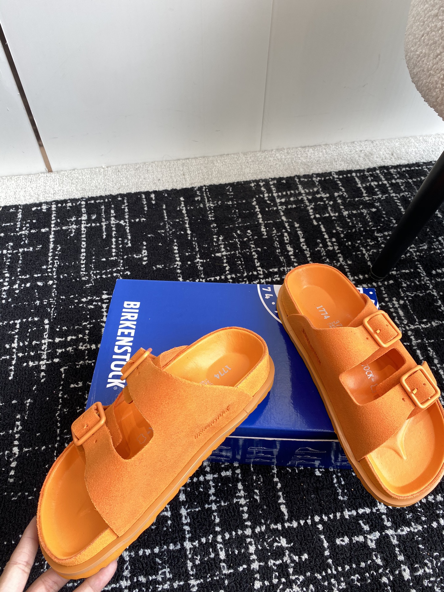 情侣款Birkenstock24ss新款1774系列半拖这两个品牌刚出联名我就心动了代购找很久才买到货真