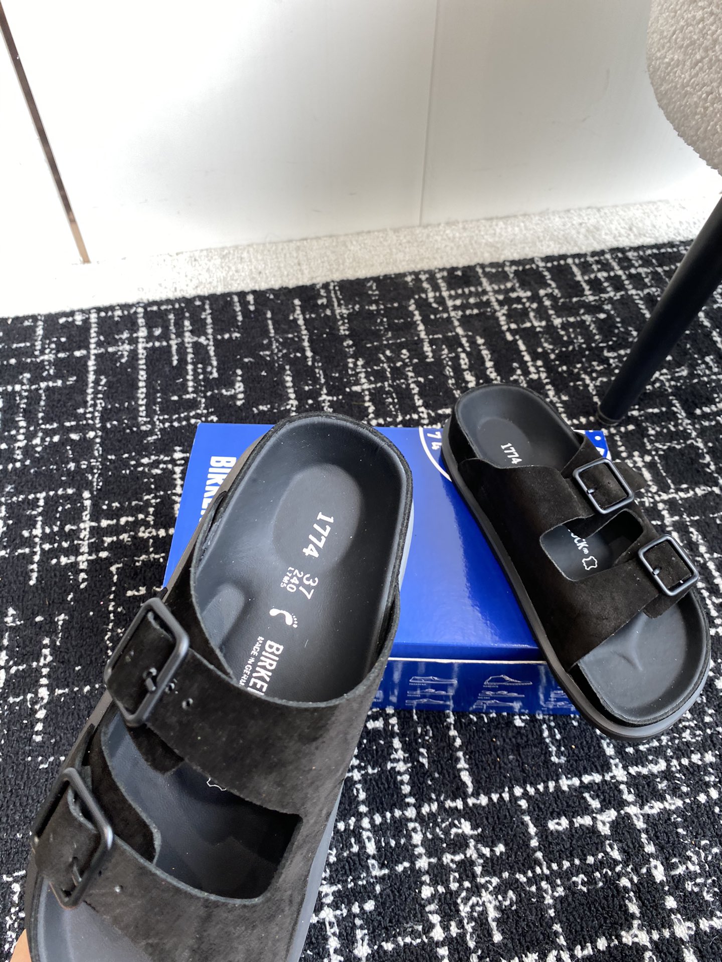 情侣款Birkenstock24ss新款1774系列半拖这两个品牌刚出联名我就心动了代购找很久才买到货真