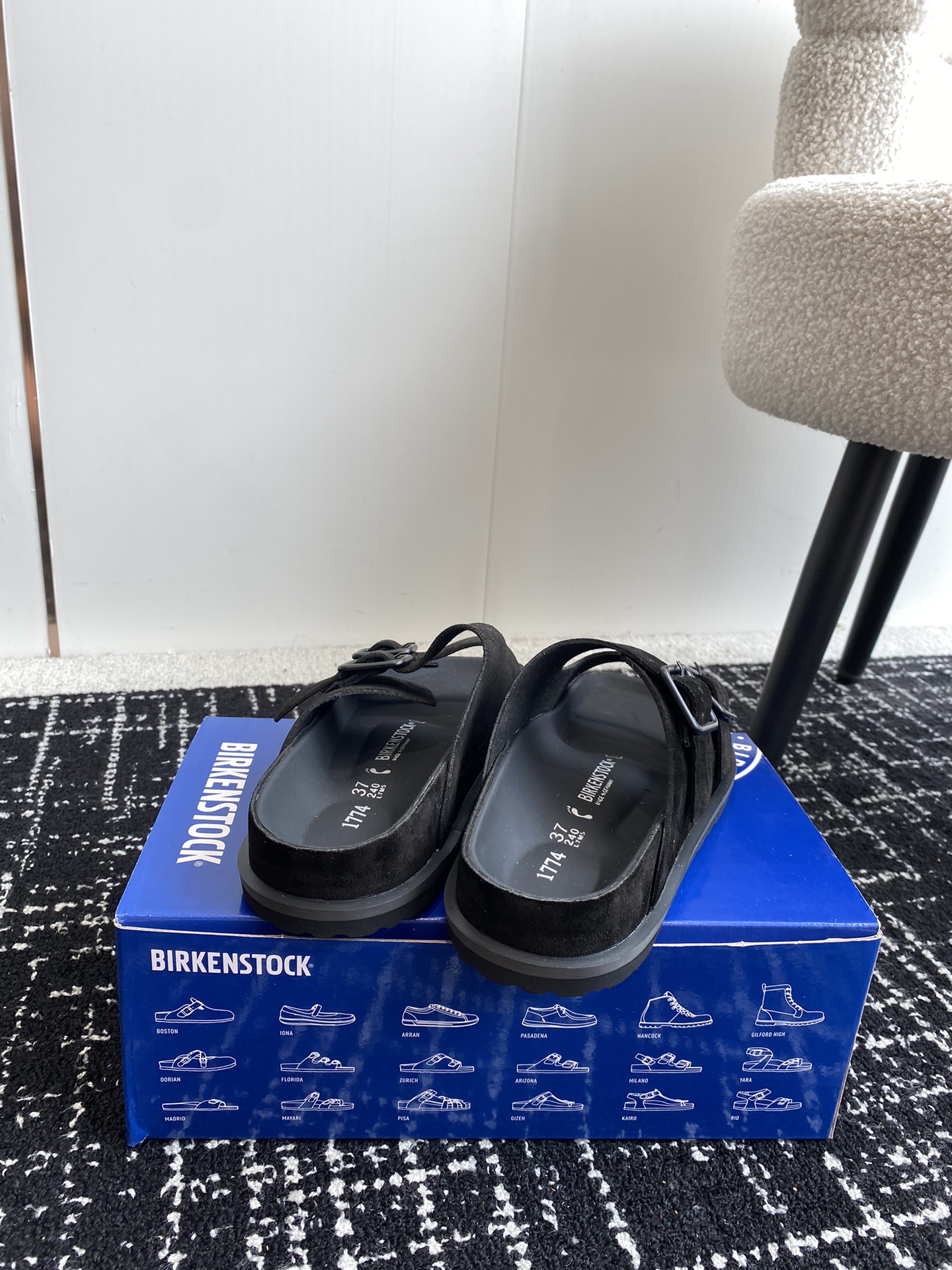 情侣款Birkenstock24ss新款1774系列半拖这两个品牌刚出联名我就心动了代购找很久才买到货真