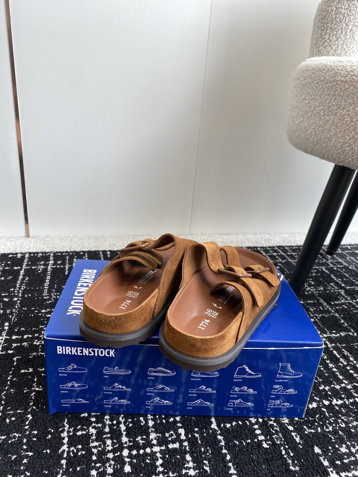 情侣款Birkenstock24ss新款1774系列半拖这两个品牌刚出联名我就心动了代购找很久才买到货真