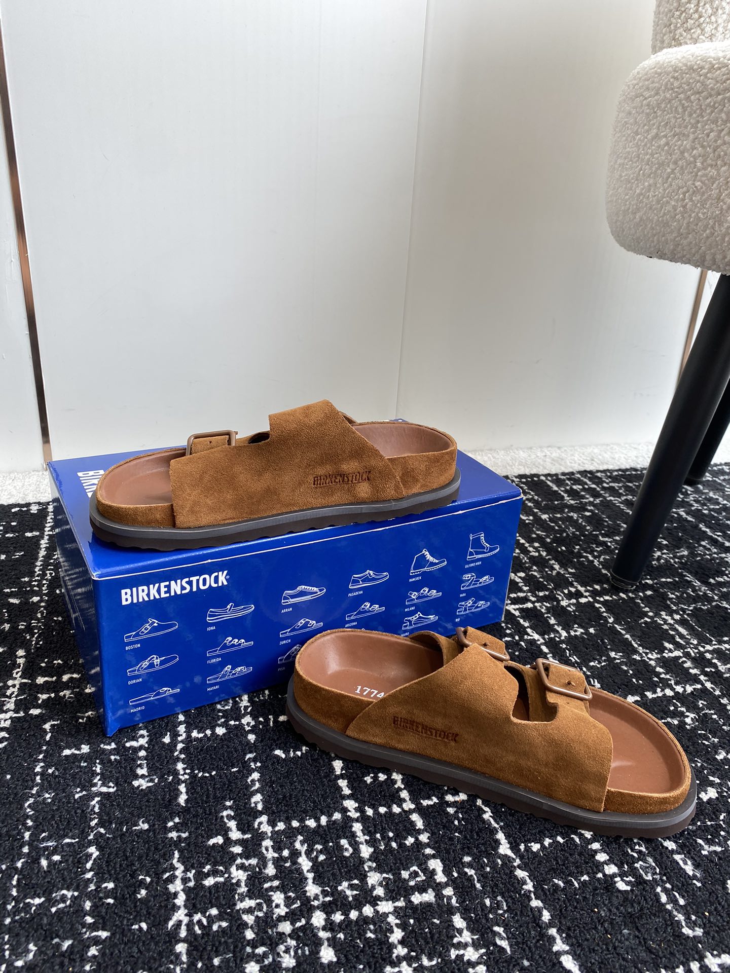 情侣款Birkenstock24ss新款1774系列半拖这两个品牌刚出联名我就心动了代购找很久才买到货真