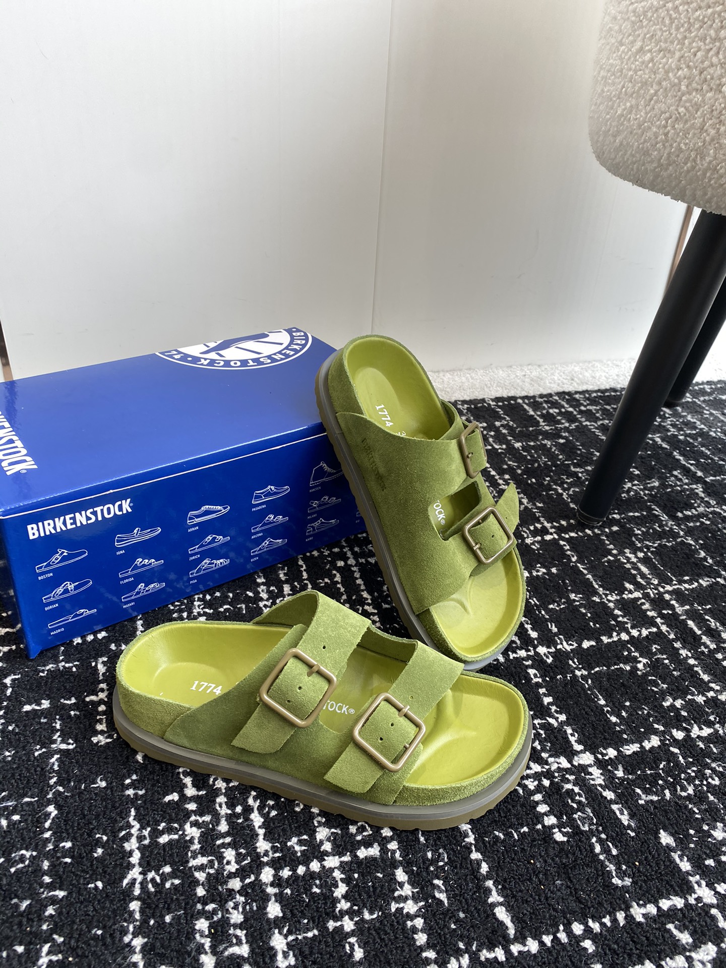 情侣款Birkenstock24ss新款1774系列半拖这两个品牌刚出联名我就心动了代购找很久才买到货真