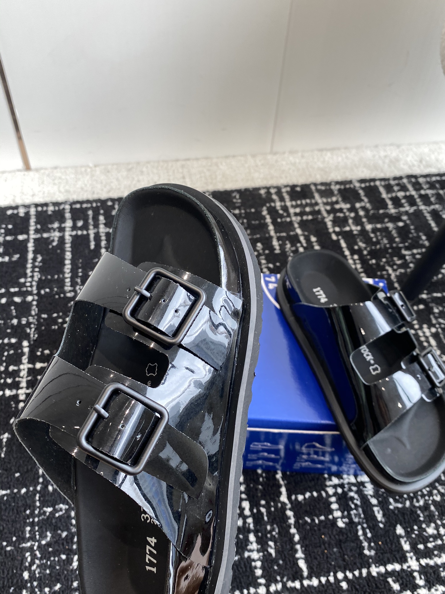 情侣款Birkenstock24ss新款1774系列半拖这两个品牌刚出联名我就心动了代购找很久才买到货真