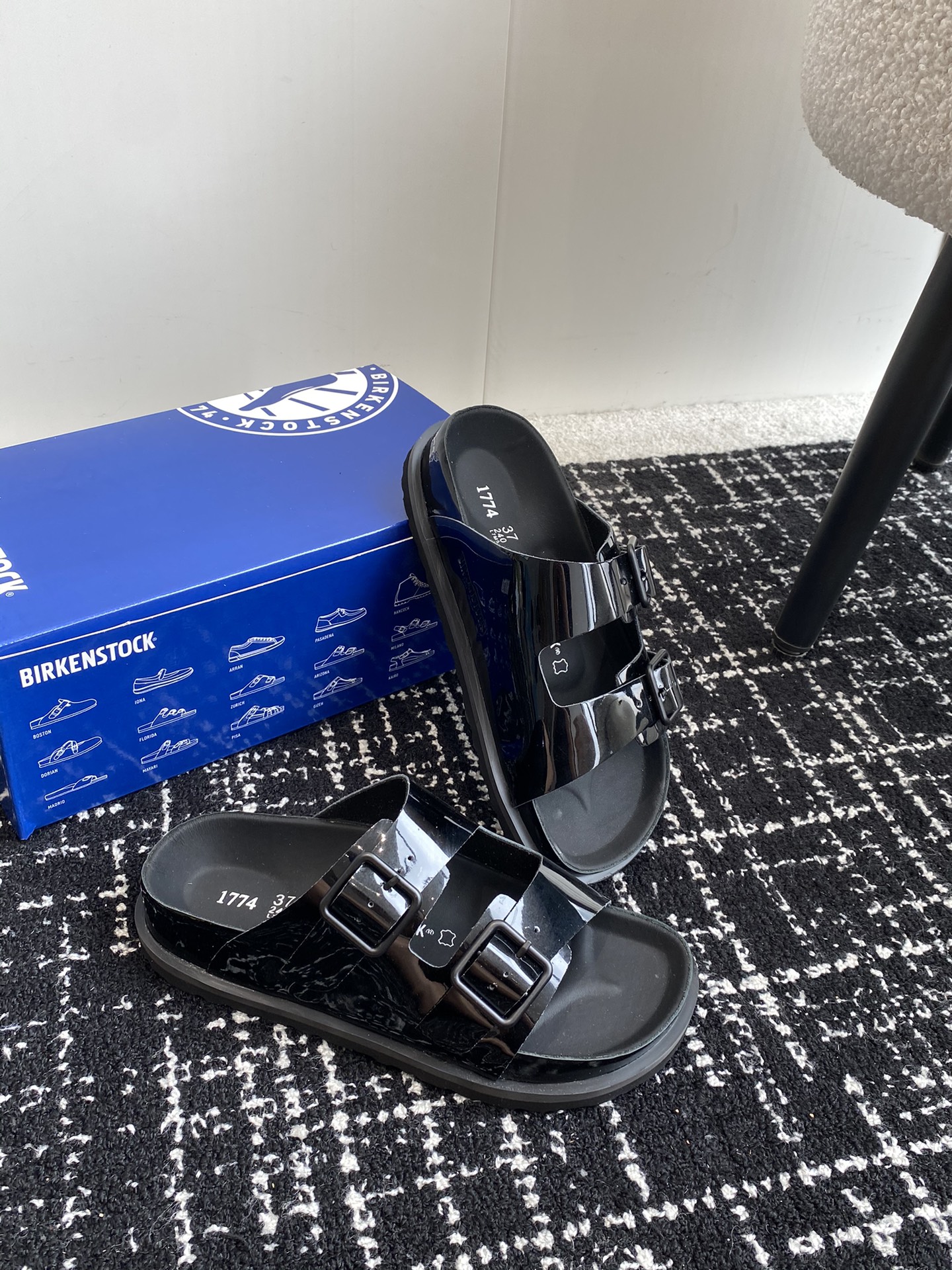 情侣款Birkenstock24ss新款1774系列半拖这两个品牌刚出联名我就心动了代购找很久才买到货真