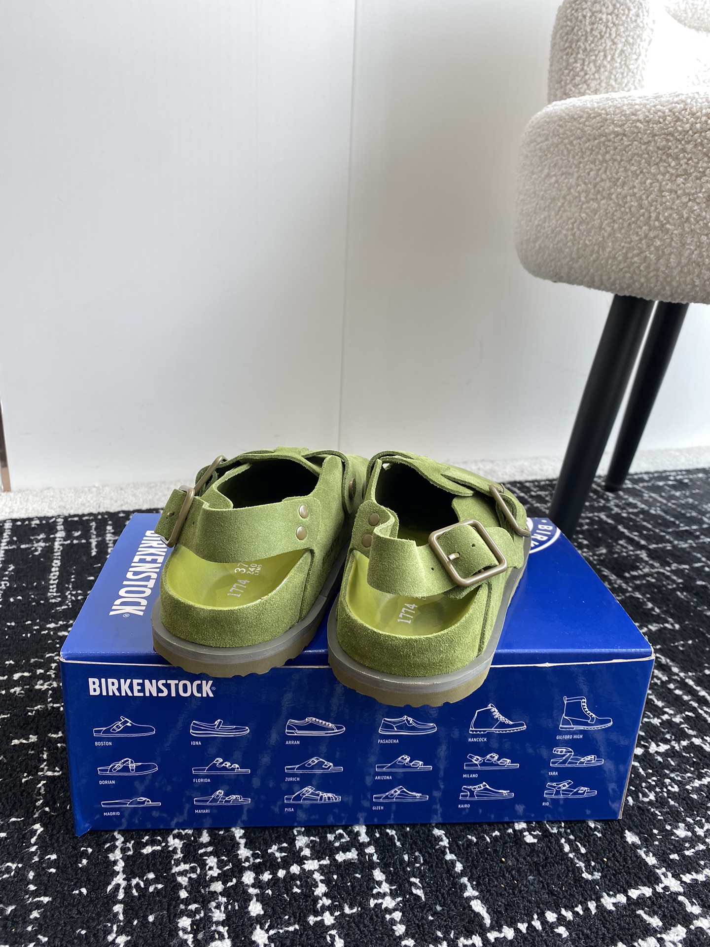 情侣款Birkenstock24ss新款1774系列包头拖这两个品牌刚出联名我就心动了代购找很久才买到货