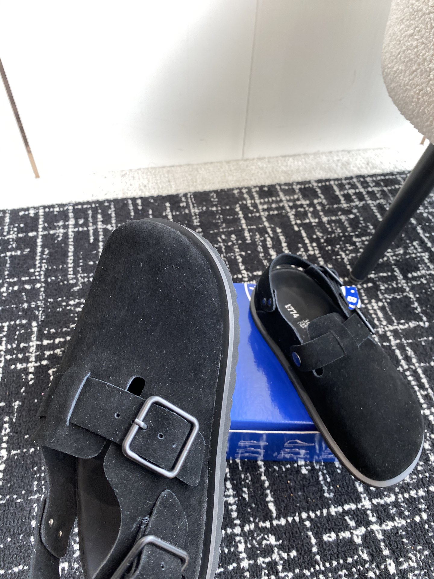 情侣款Birkenstock24ss新款1774系列包头拖这两个品牌刚出联名我就心动了代购找很久才买到货