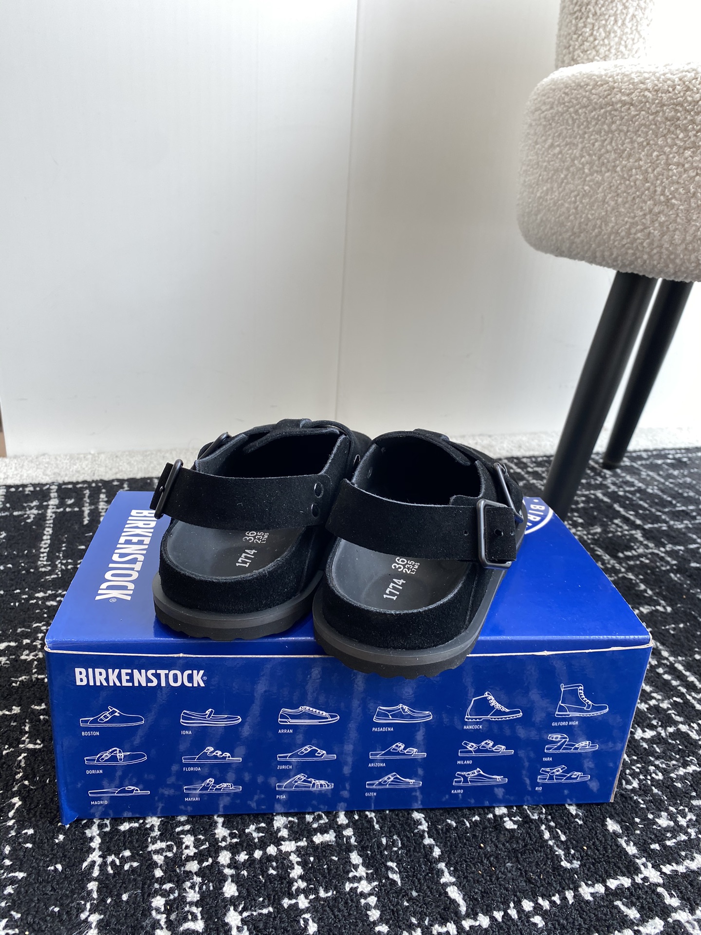 情侣款Birkenstock24ss新款1774系列包头拖这两个品牌刚出联名我就心动了代购找很久才买到货