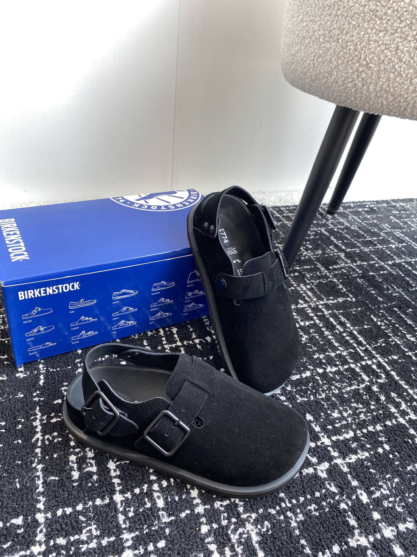 情侣款Birkenstock24ss新款1774系列包头拖这两个品牌刚出联名我就心动了代购找很久才买到货