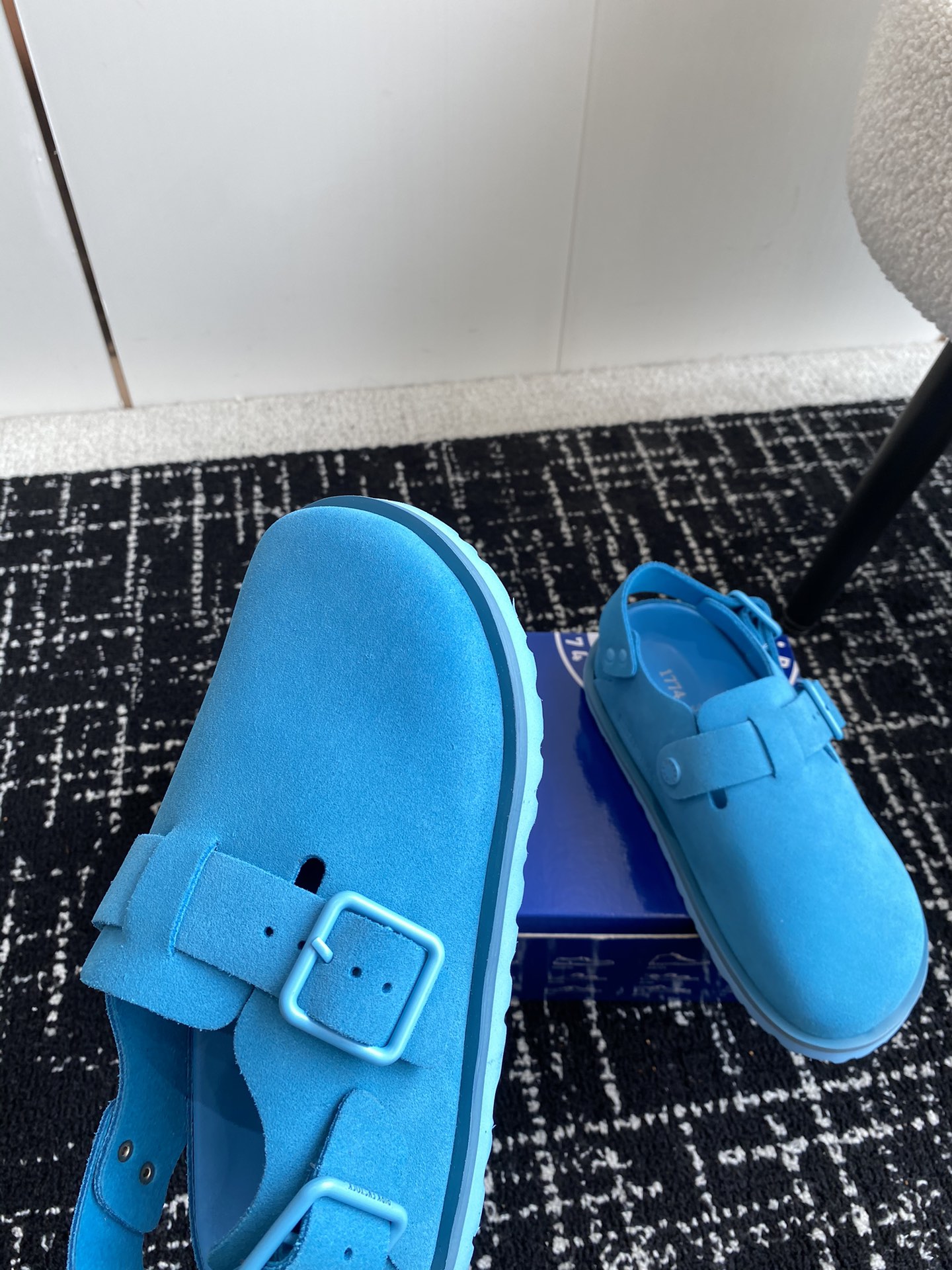 情侣款Birkenstock24ss新款1774系列包头拖这两个品牌刚出联名我就心动了代购找很久才买到货