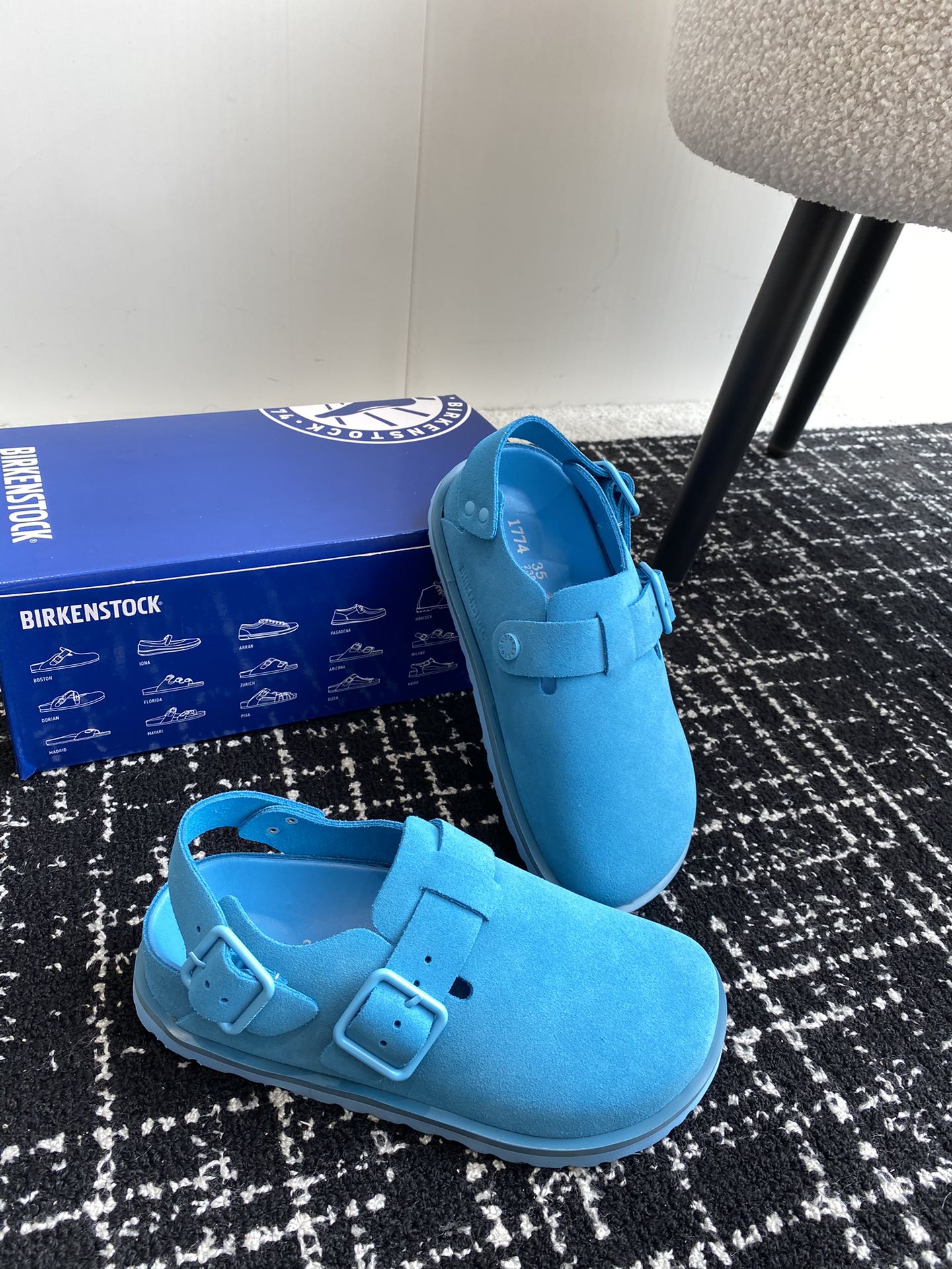 情侣款Birkenstock24ss新款1774系列包头拖这两个品牌刚出联名我就心动了代购找很久才买到货