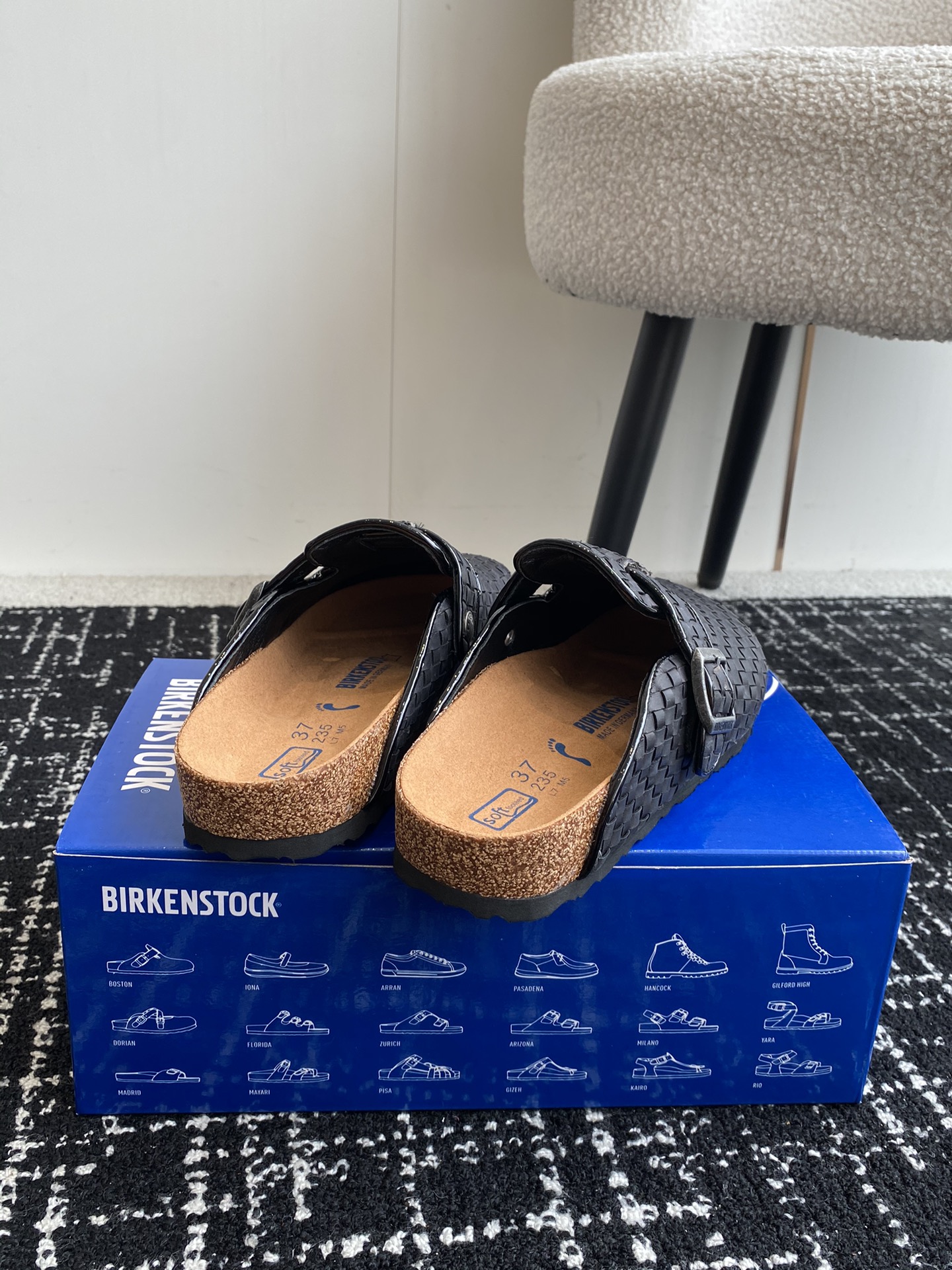 BIRKENSTOCK情侣款博肯真软木潮流时尚系带休闲包头拖人体工程学设计符合脚形的脚床软木材质穿着超级