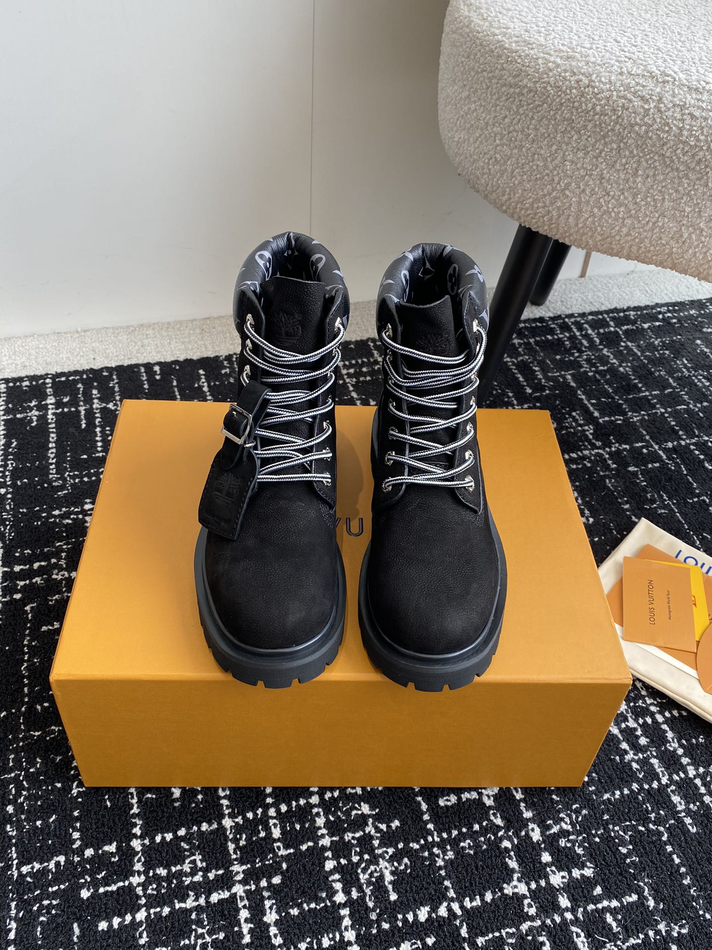 代购级LouisVuittonxTimberland联名ViaInstagramLv24ss早秋添柏岚大